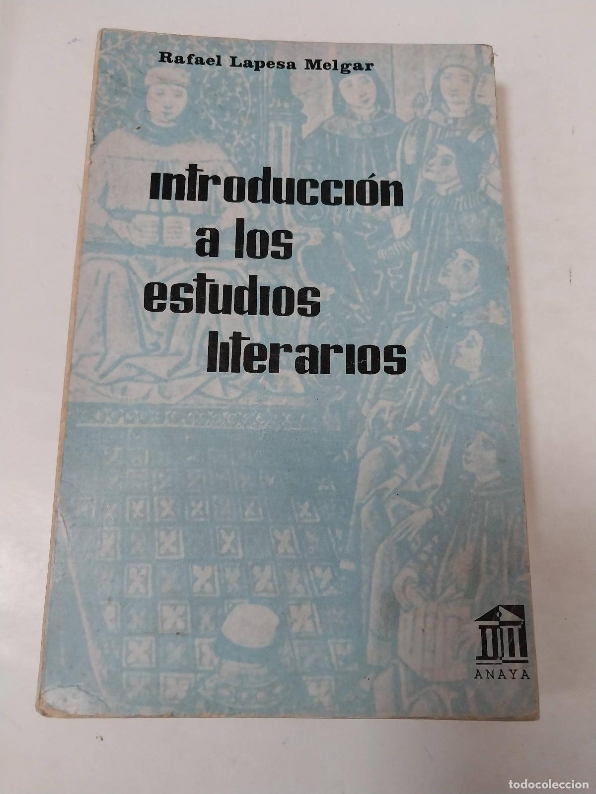 Libros: Introducci&oacute;n A Los Estudios Literarios - R. Lapesa Melgar - Foto 1