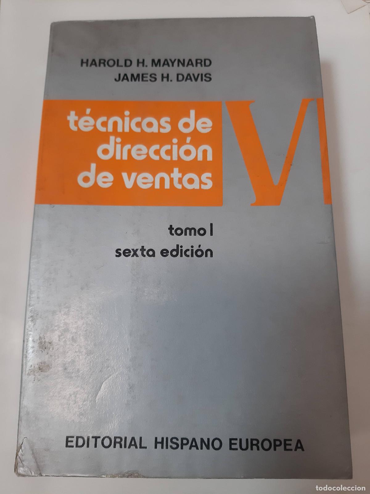 Libros: Tecnicas De Direccion De Ventas Tomo 1 - Maynard - Davis - Foto 1