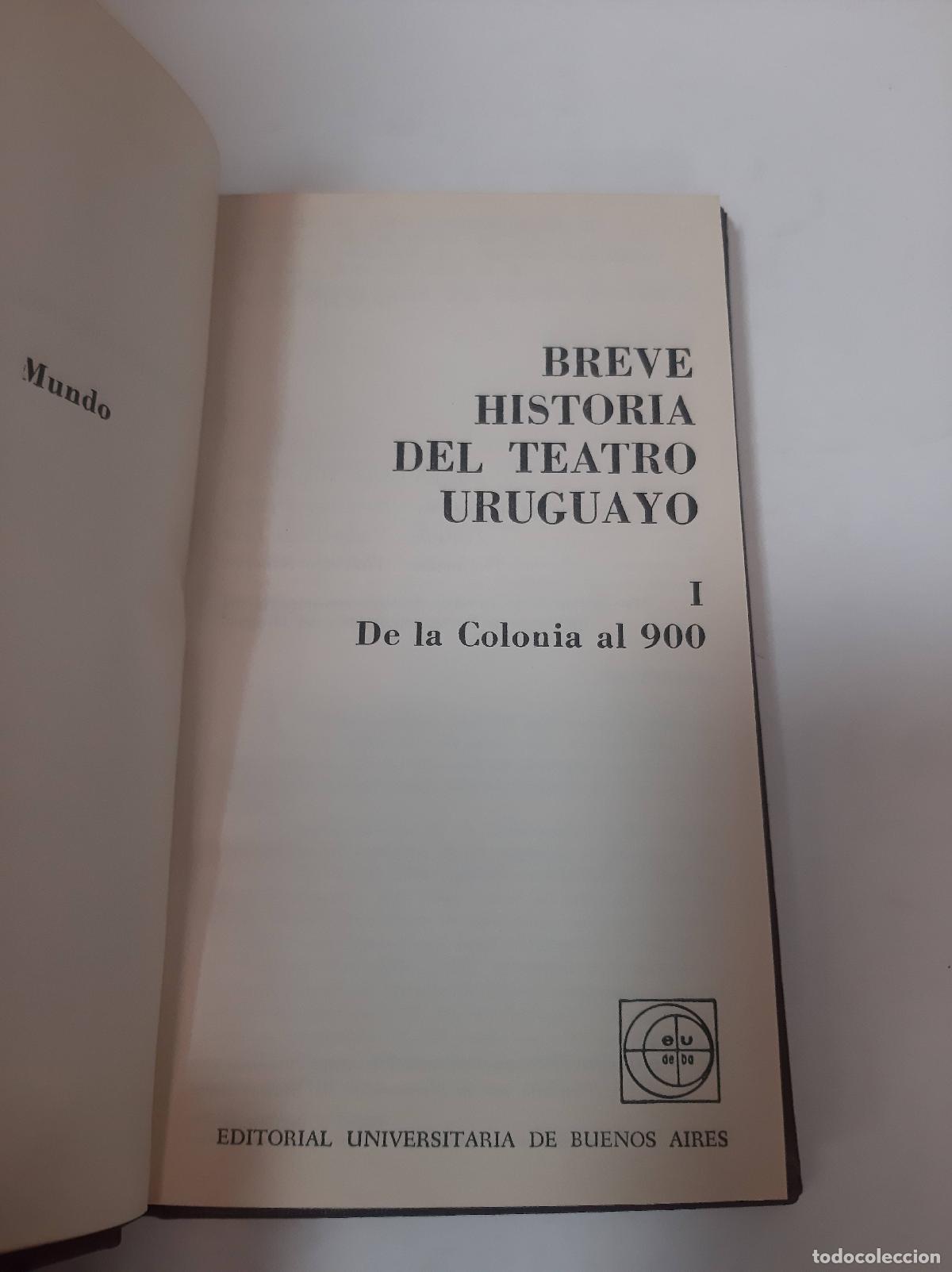 Libri di seconda mano: Breve Historia Del Teatro Uruguayo - 1 De La Colonia Al 900 - Walter Rela