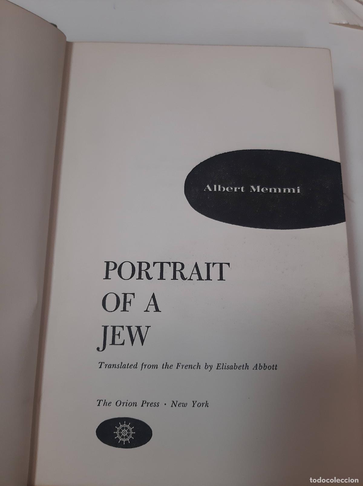 Libros: Portrait Of A Jew - Albert Memmi