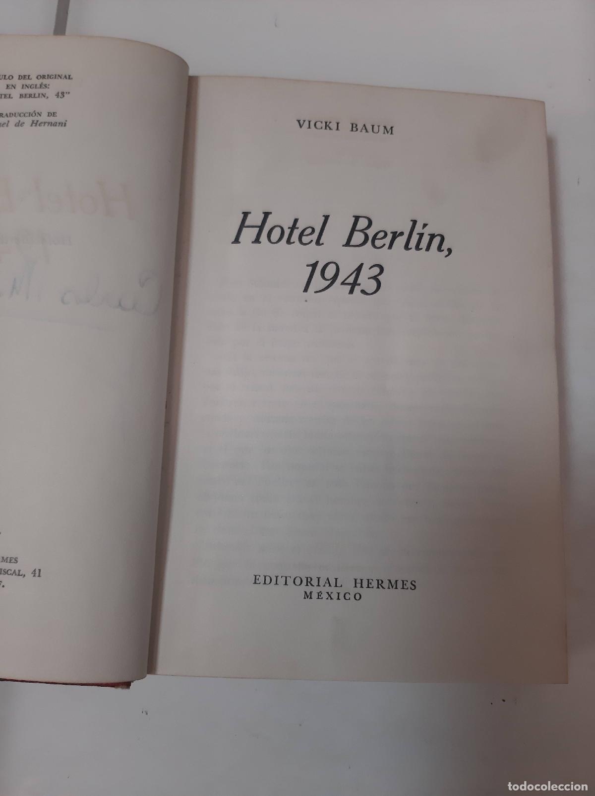Libros: Hotel Berlin 1943 - Vicki Baum - Foto 1