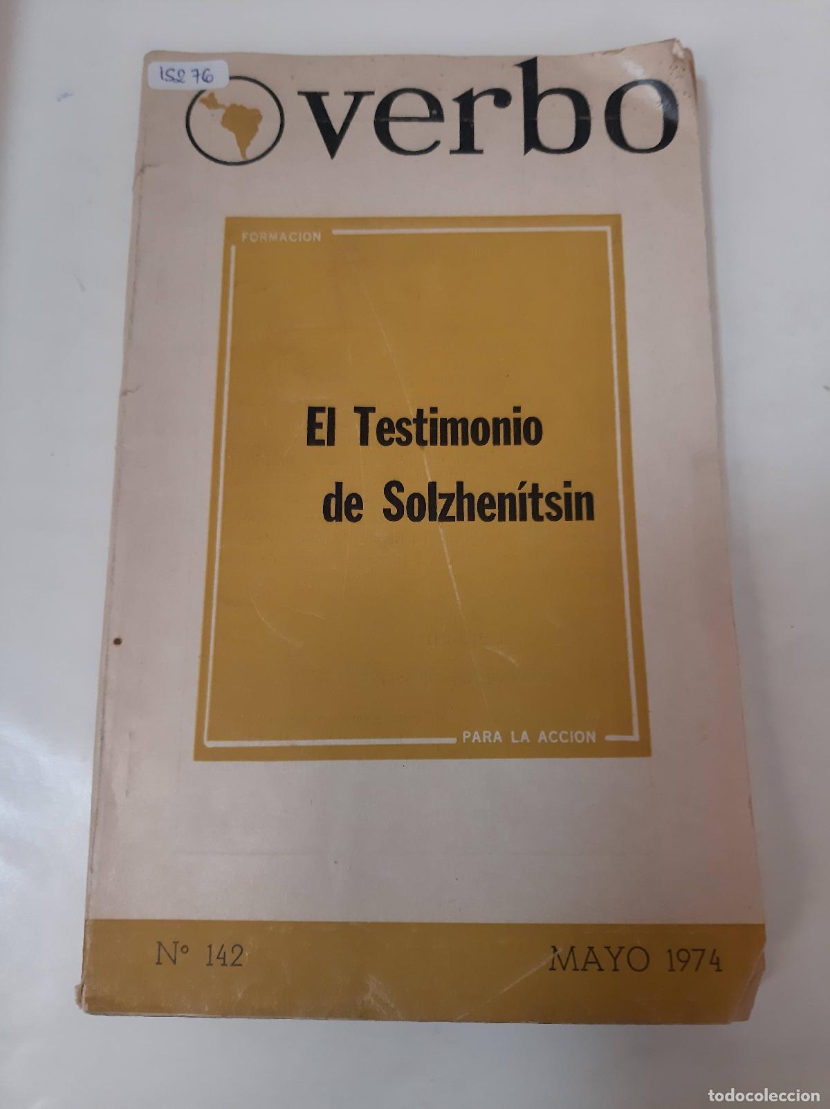 books: Verbo. El Testimonio De Solzhen&iacute;tsin. N&deg;12 Mayo 1974 - Varios Autores
