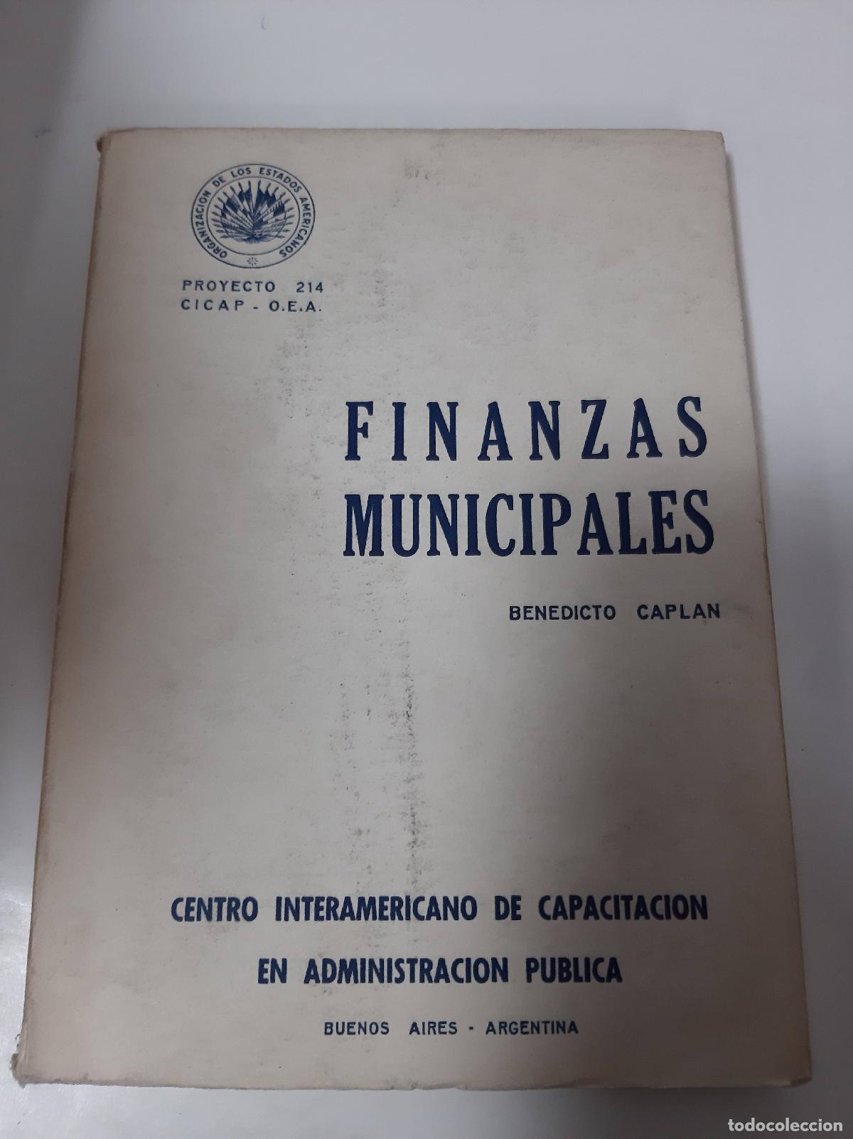 Libros: Finanzas Municipales - Benedicto Caplan