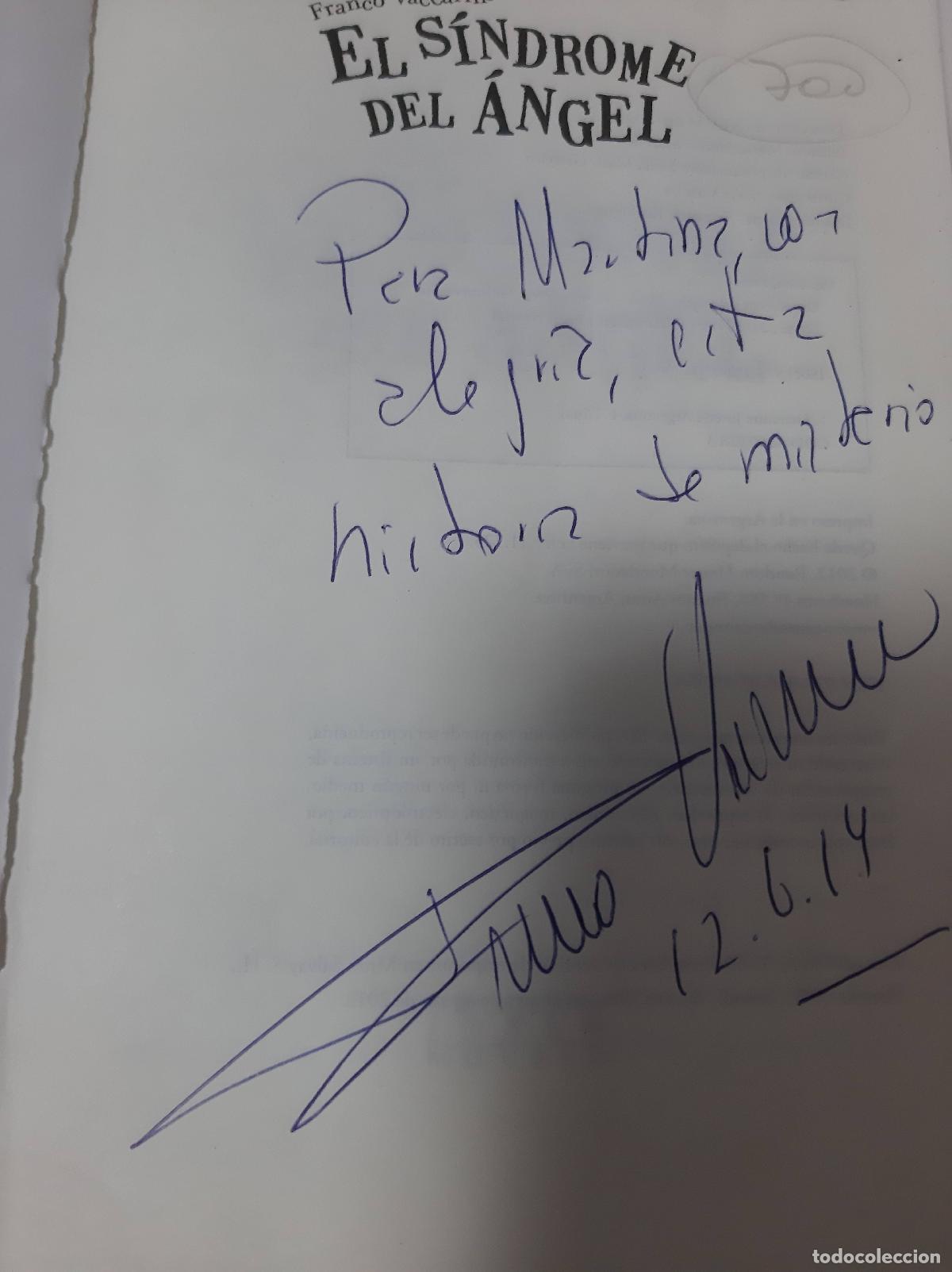 Libri di seconda mano: El S&iacute;ndrome Del &Aacute;ngel (FIRMADO POR EL AUTOR) - Franco Vaccarini