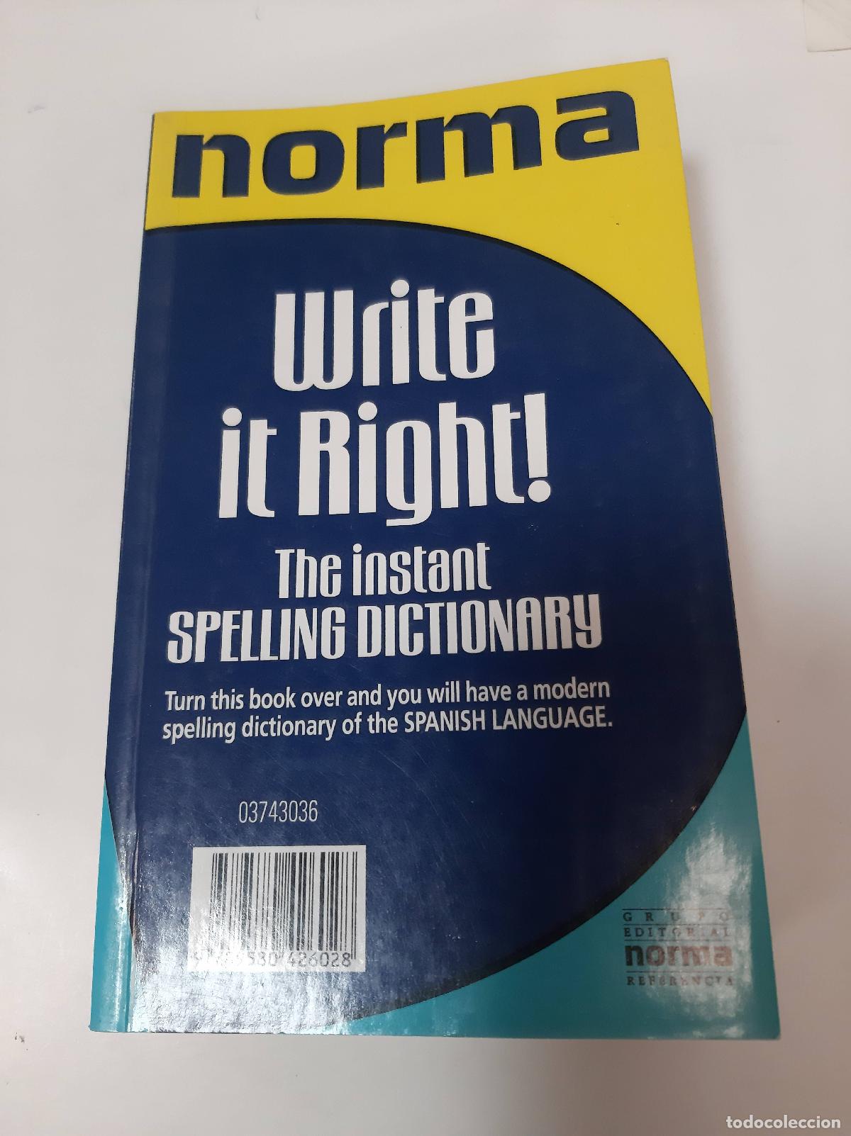 Libros: Write It Right! The Instant Spelling Dictionary - Jorge Cardenas Nannetti - Foto 1