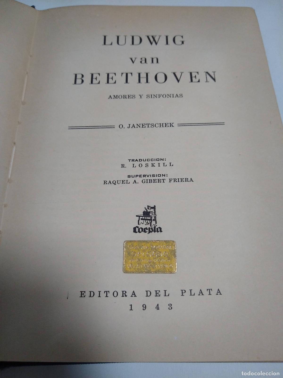 Libros: Ludwig Van Beethoven - O. Janetschek - Foto 1