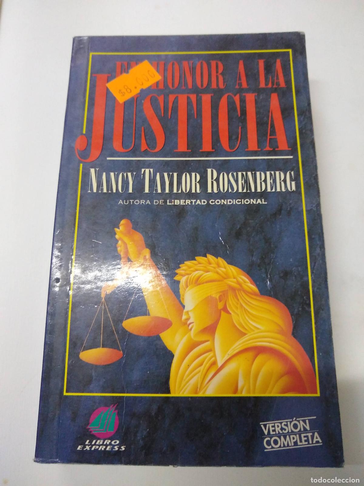 Libros: En Honor A La Justicia - Nancy Taylor Rosenberg - Foto 1