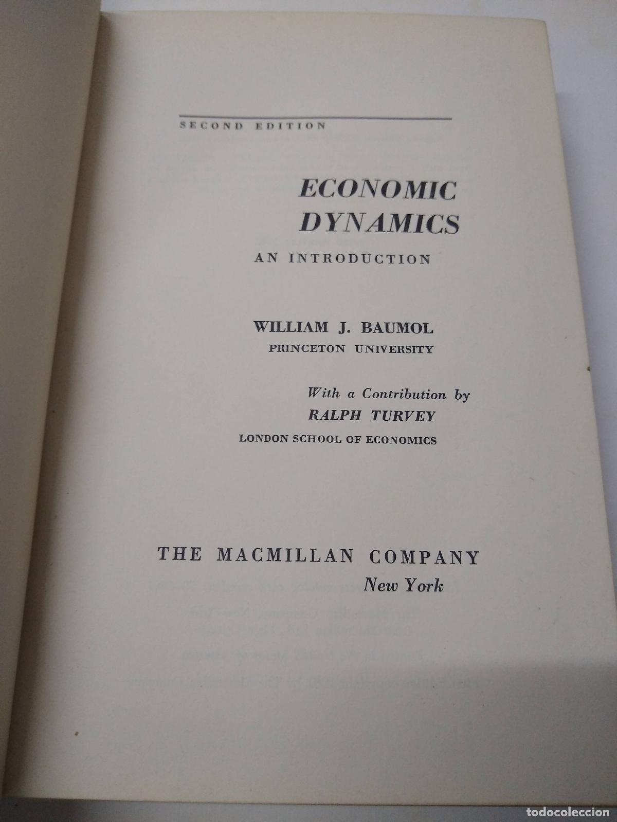 Libros: Economic Dynamics - William J Baumol - Foto 1