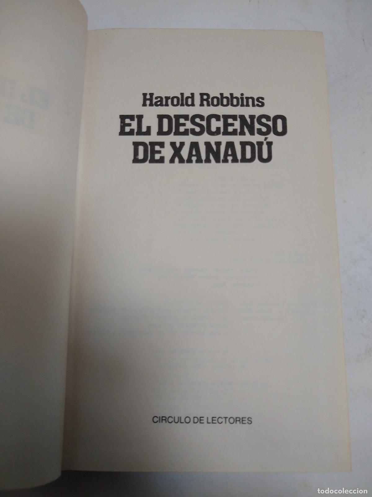 Libros: El Descenso De Xanadu - Harold Robbins - Foto 1