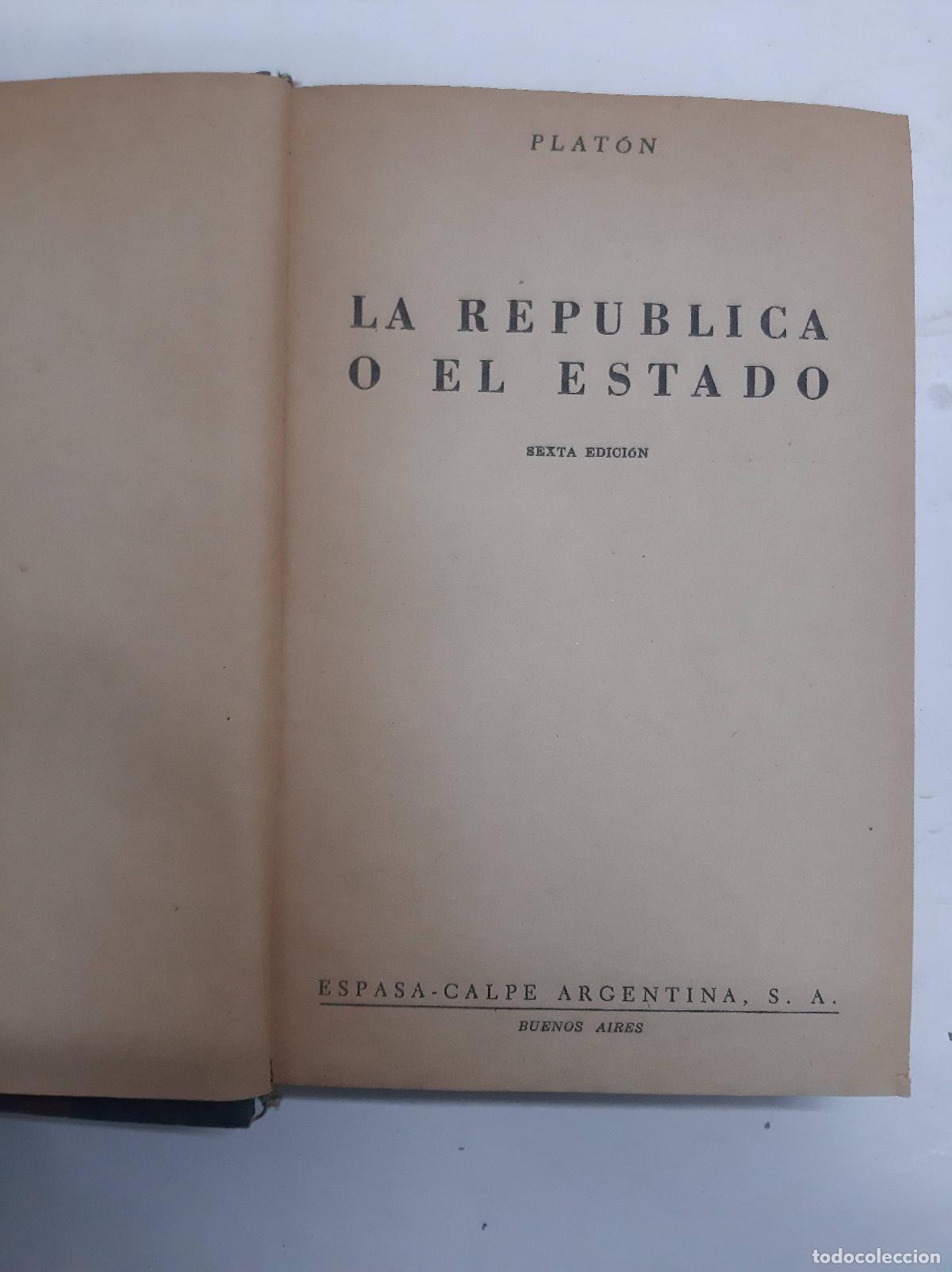 Libros: La Republica O El Estado - Platon - Foto 1
