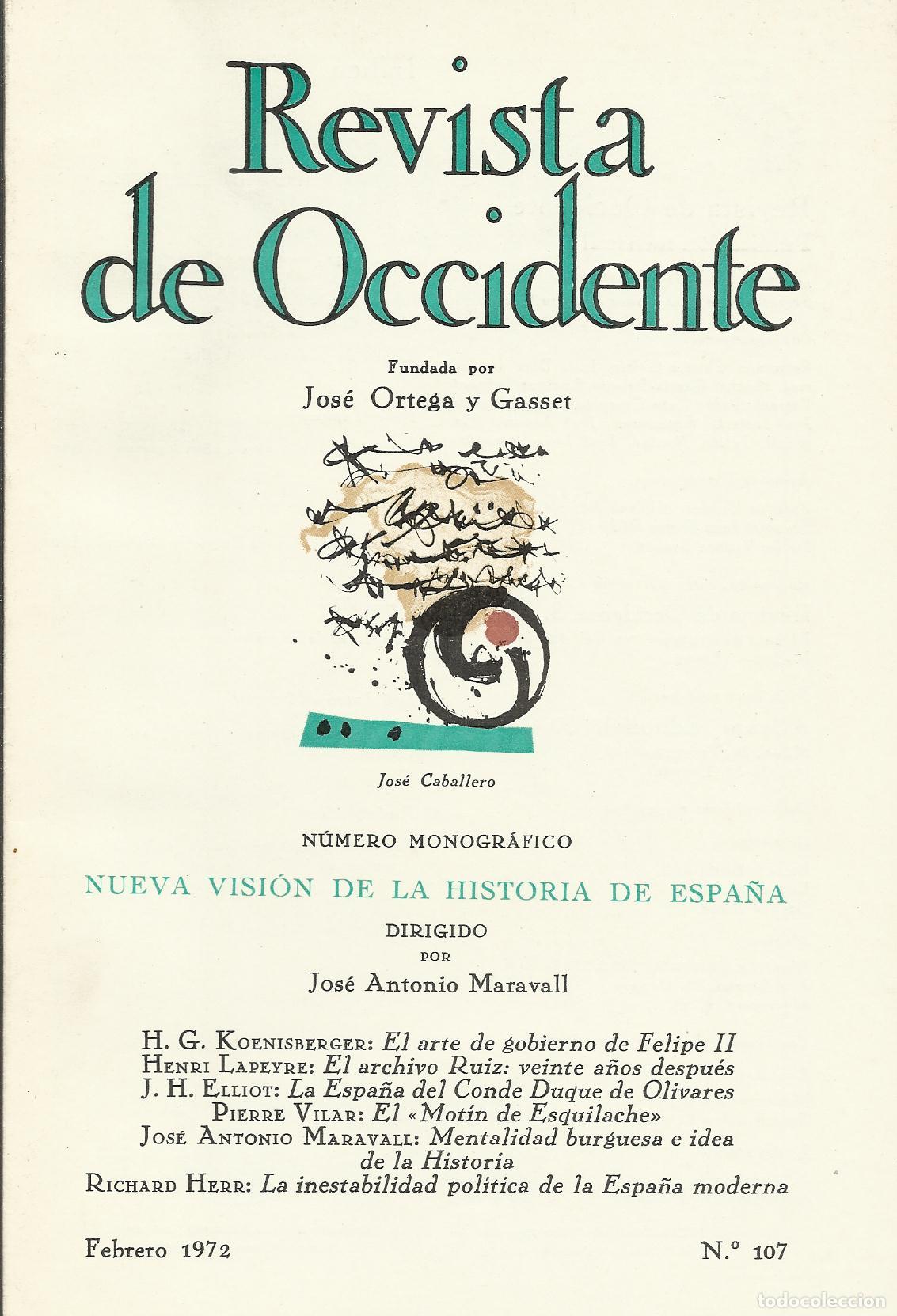 Libri di seconda mano: REVISTA DE OCCIDENTE - VARIOS AUTORES
