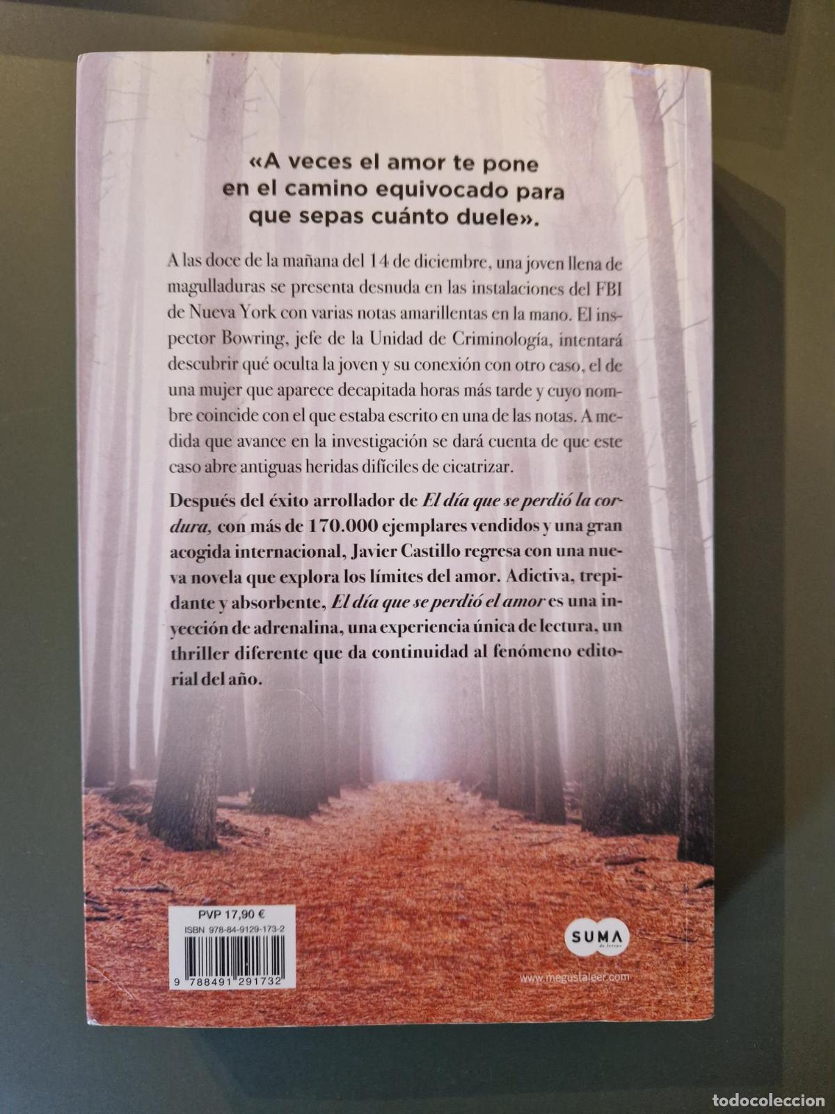 Libros: El d&iacute;a que se perdi&oacute; el amor - Castillo, Javier - Foto 2