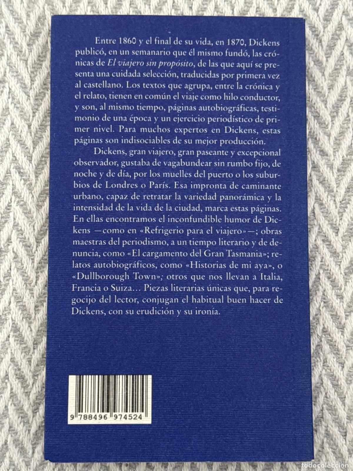 Libros: El viajero sin prop&oacute;sito - Dickens, Charles - Foto 2