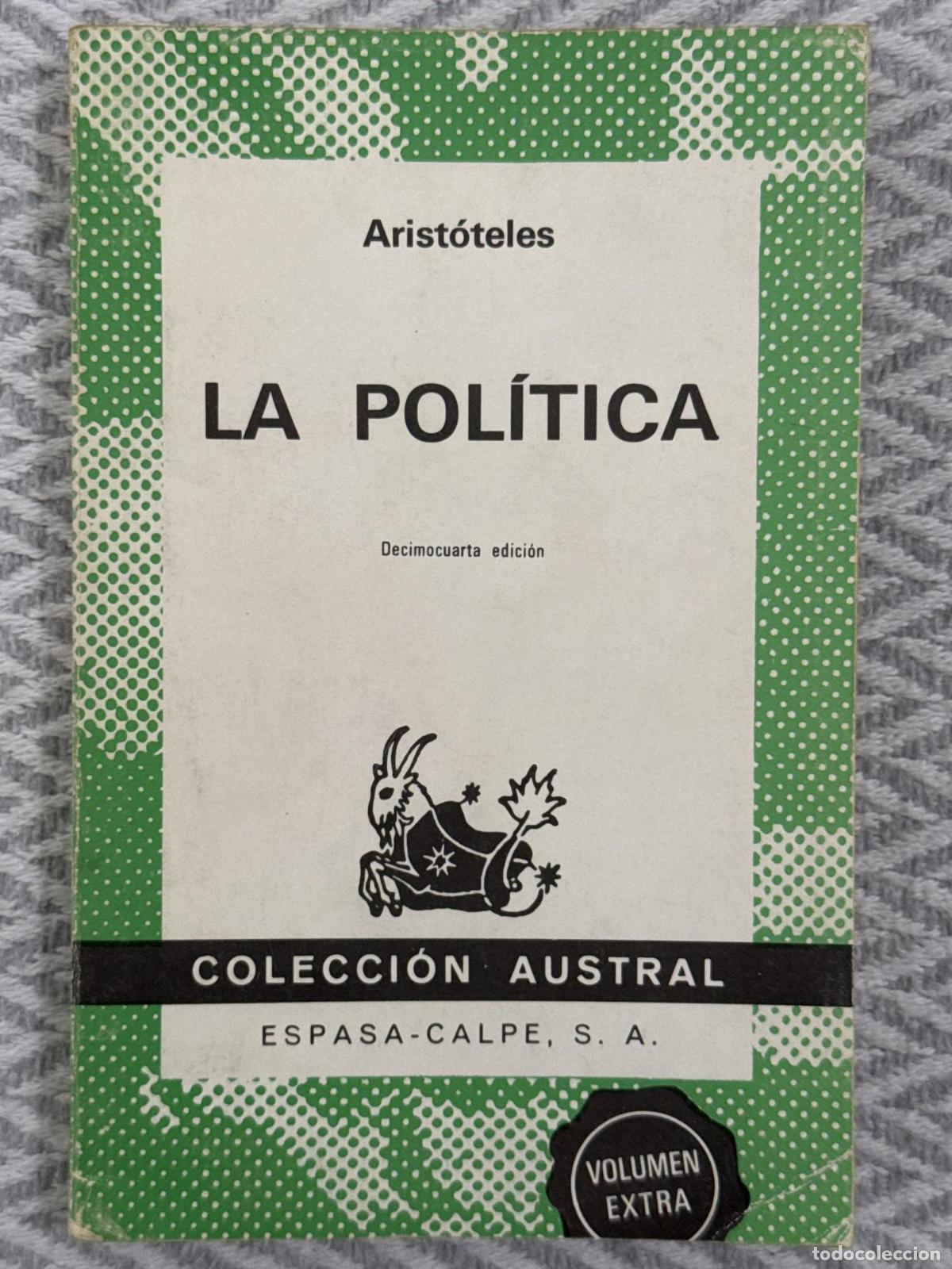Libros: La pol&iacute;tica - Arist&oacute;teles