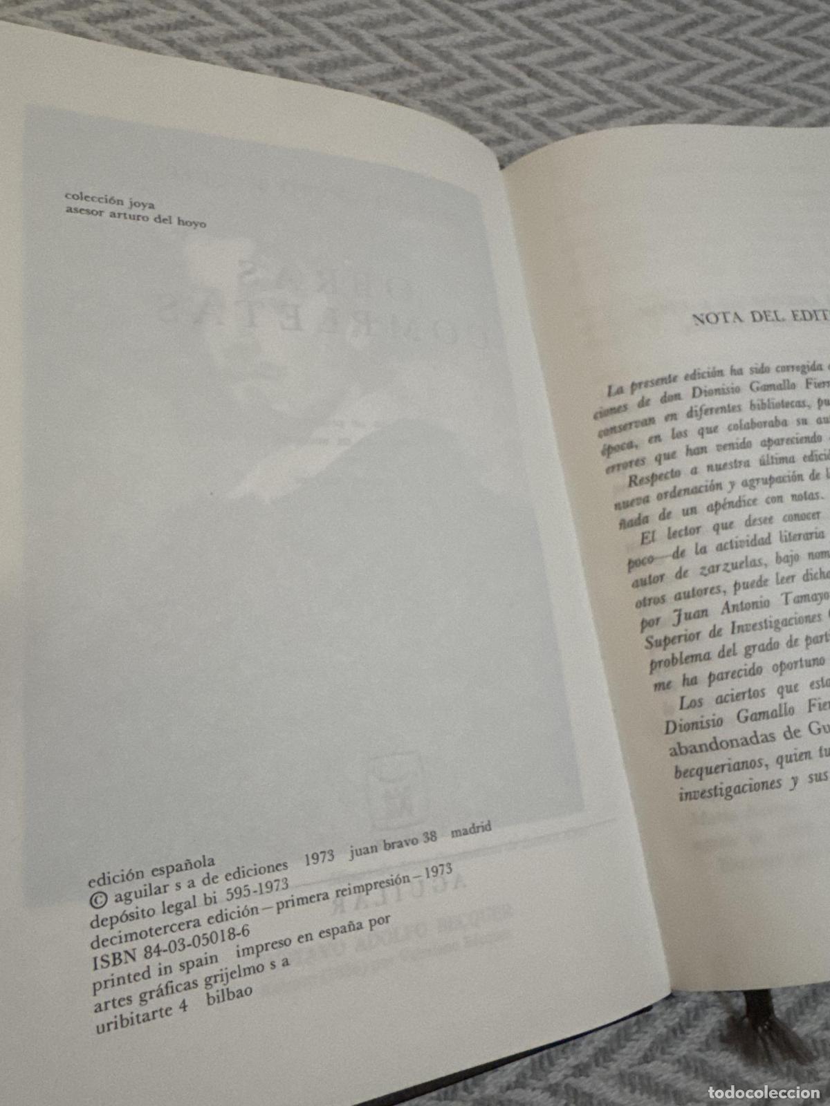 Libros: Obras completas - B&eacute;cquer, Gustavo A - Foto 4