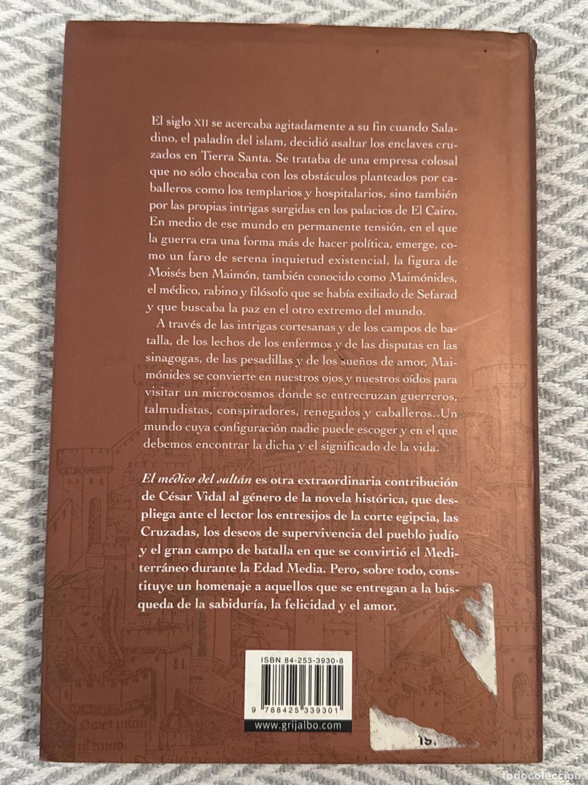 Libros: El m&eacute;dico del Sult&aacute;n - C&eacute;sar Vidal - Foto 2