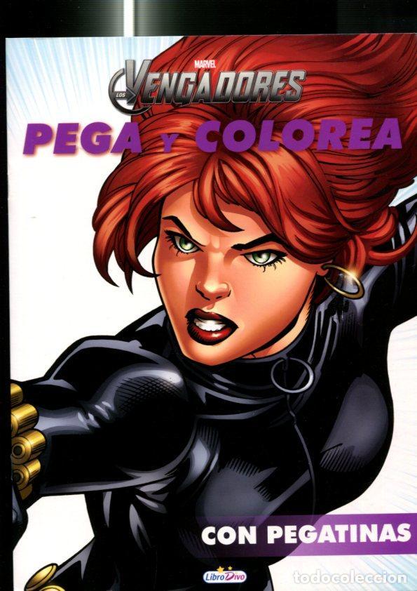 B&uuml;cher: LIbro Divo: Marvel: Los Vengadores: Pega y colorea, cuaderno de colorear con pegatinas