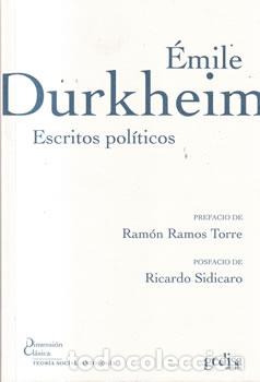 Libros: Escritos pol&iacute;ticos - &Eacute;mile Durkheim - Foto 1