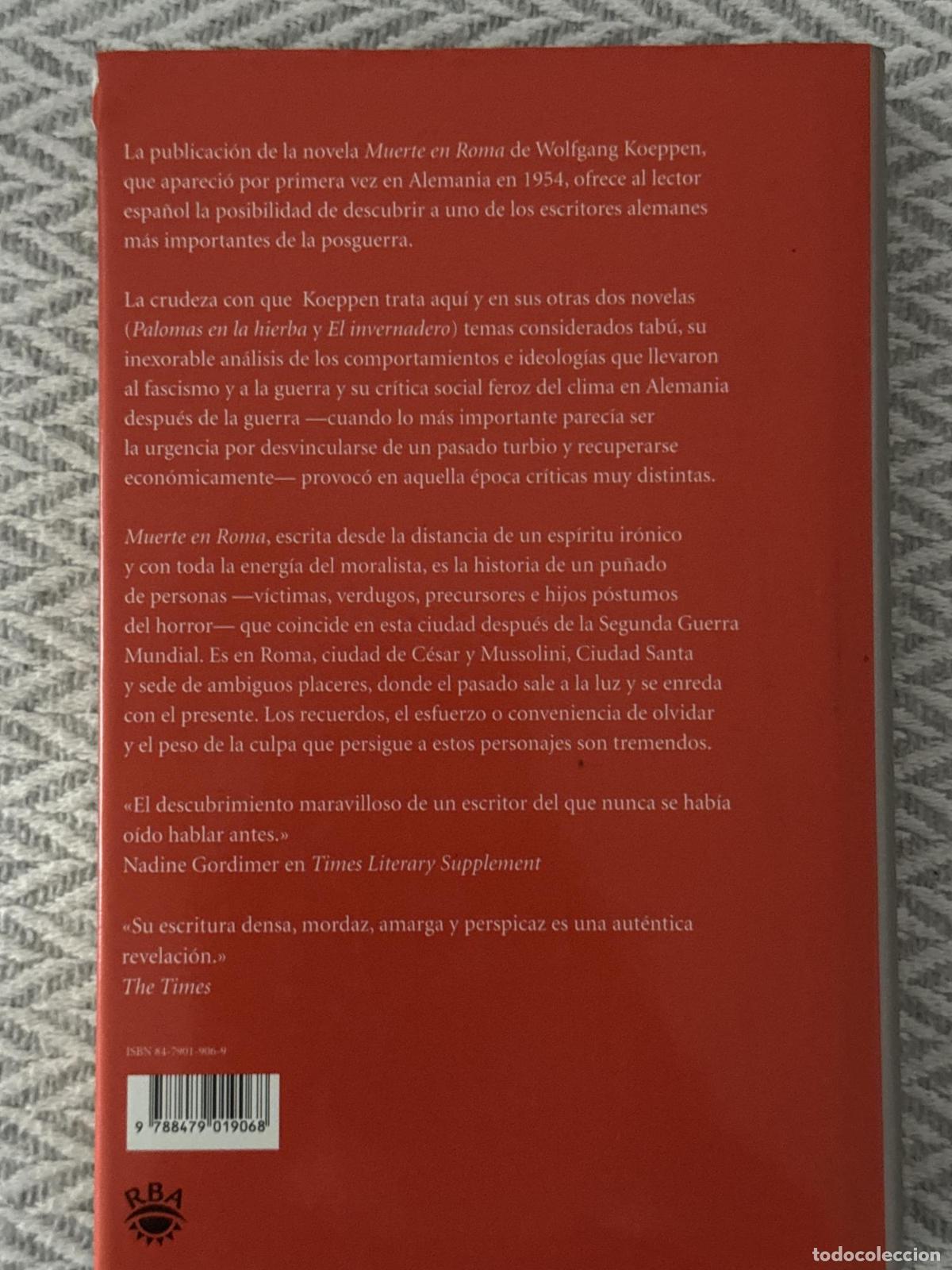 Libros: Muerte en Roma - Koeppen, Wolfgang - Foto 2