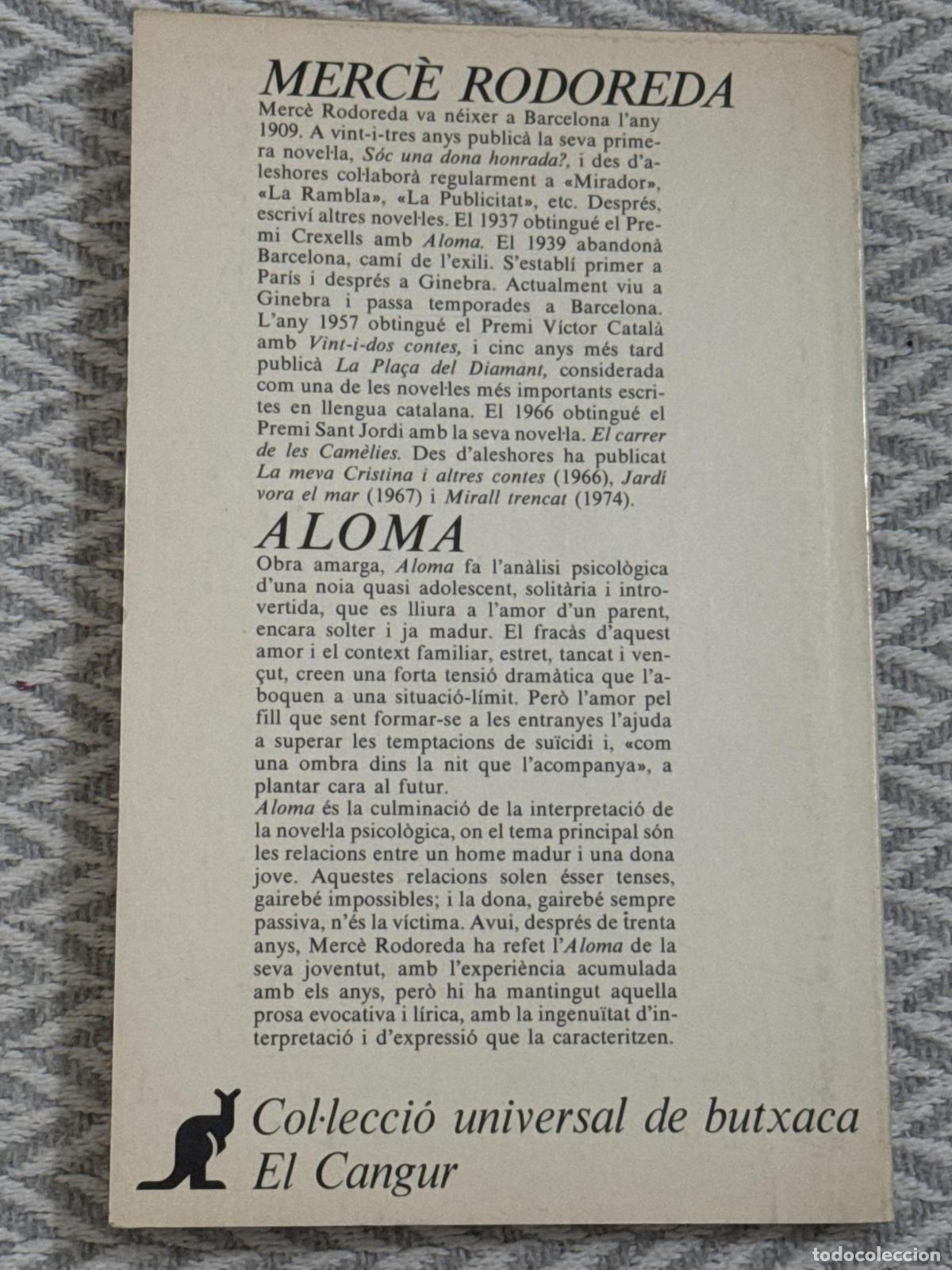 Libros: Aloma - Rodoreda, Merc&egrave; - Foto 2