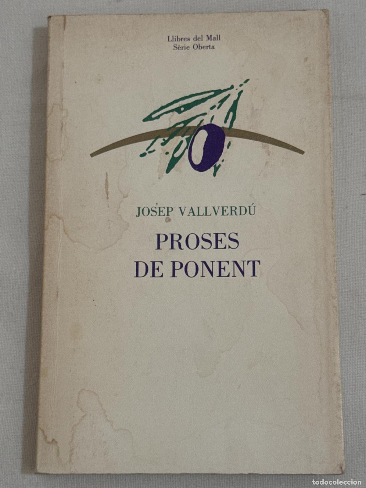 Libros: Proses de ponent - Vallverd&uacute;, Josep - Foto 1
