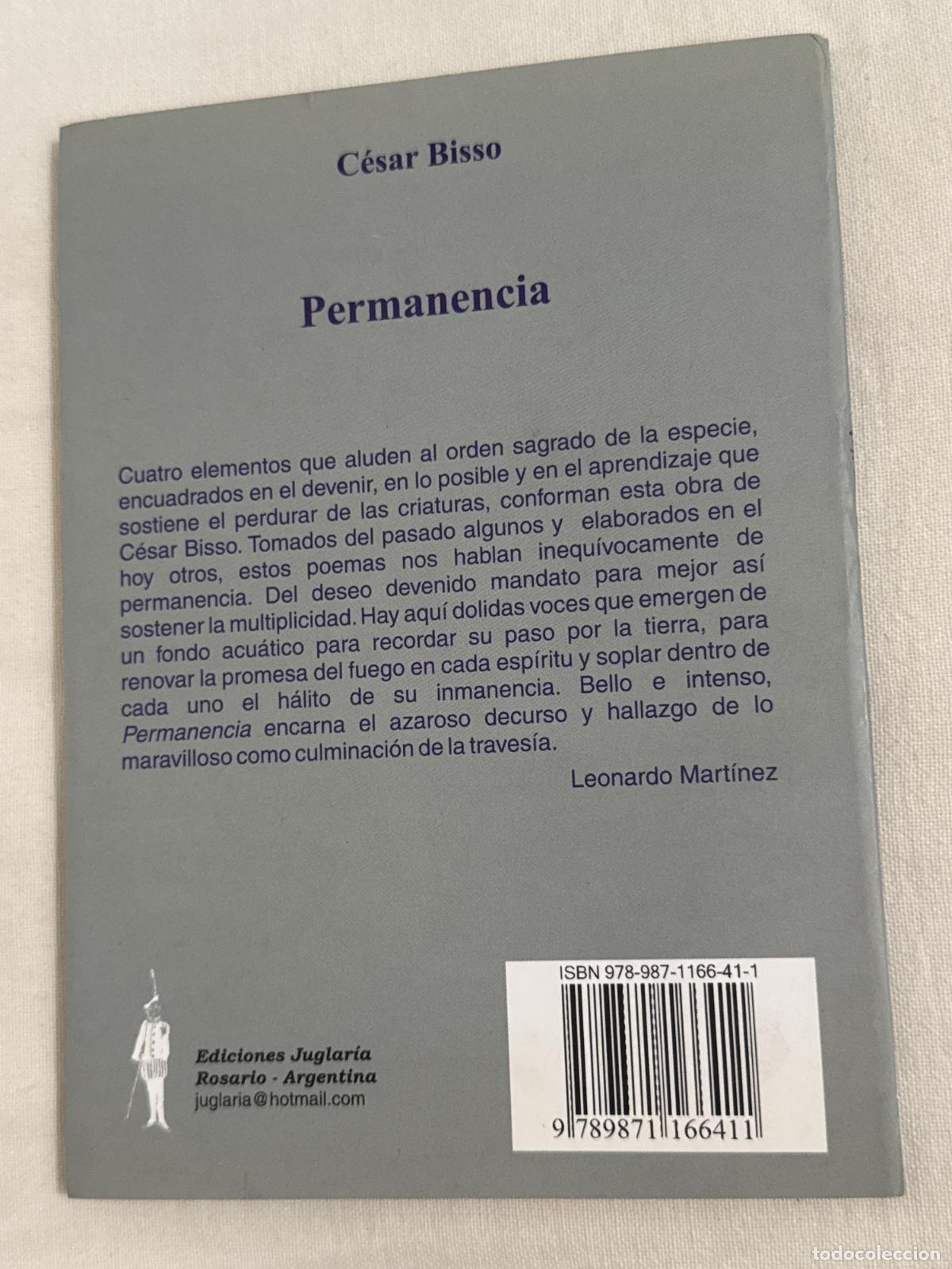 Libros: Permanencia - C&eacute;sar Edgardo Bisso - Foto 2