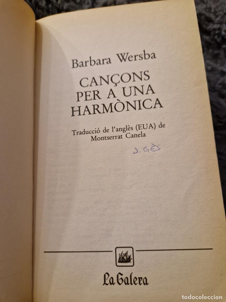 Libros: Can&ccedil;ons per a una harm&ograve;nica - Barbara Wersba - Foto 2