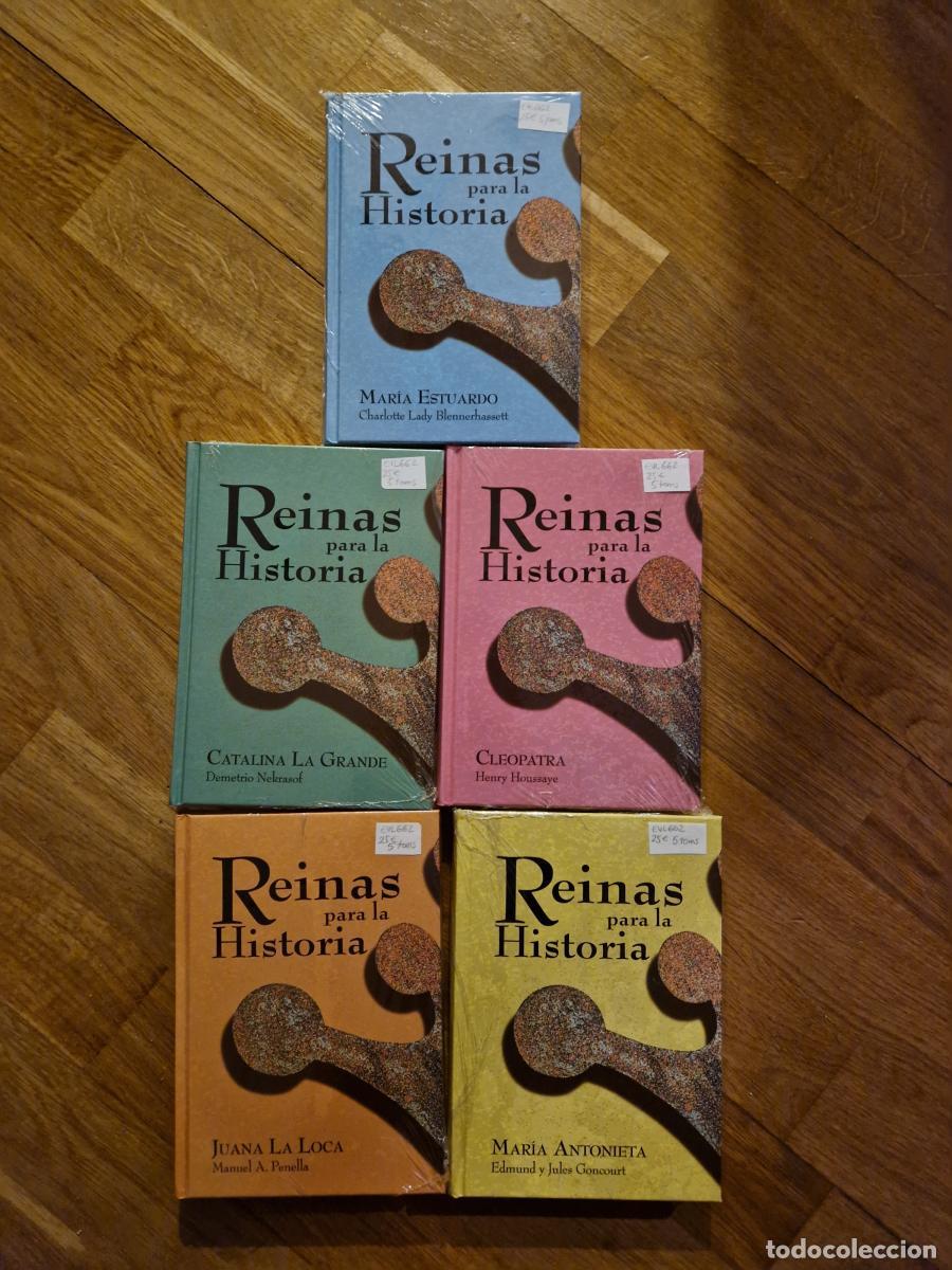 Libros: Reinas para la historia. 5 tomos: Mar&iacute;a Estuardo, Mar&iacute;a Antonieta, Catalina la Grande, Juana la Loca