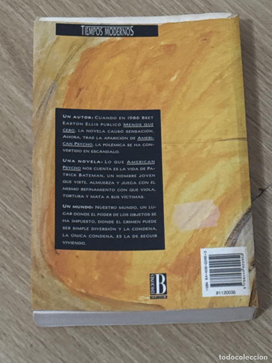 Libros: American psycho - Bret Easton Ellis - Foto 2