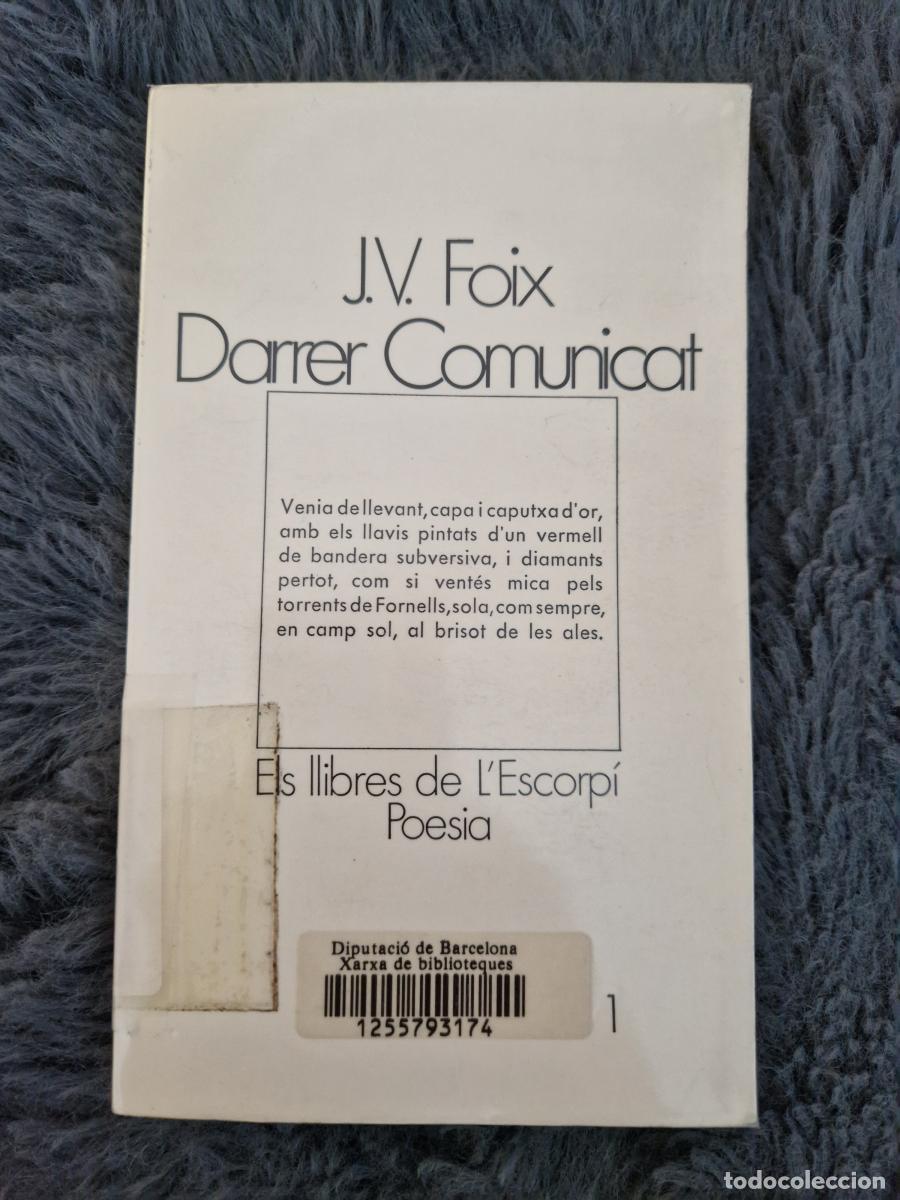 Libros: Darrer comunicat - Foix I Mas, J. V