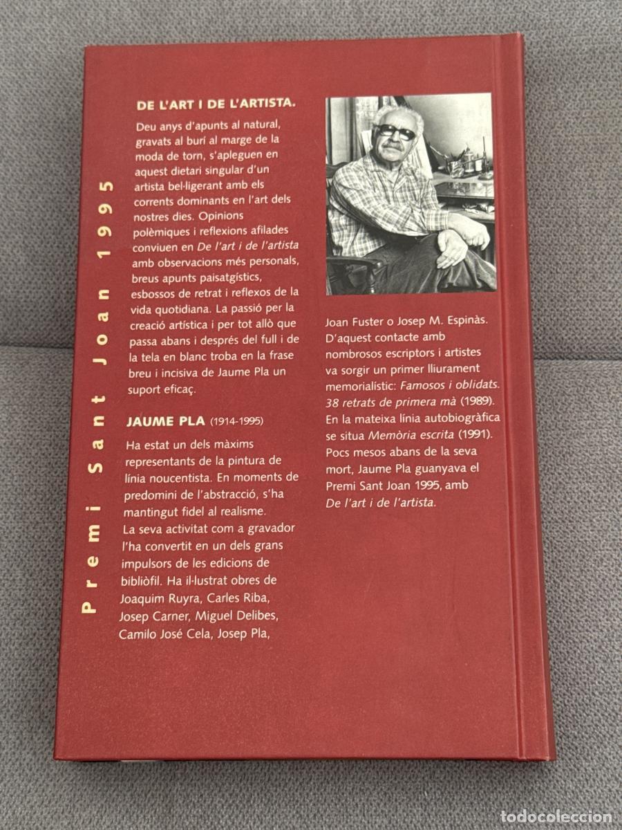 Libros: De lart i de lartista - Pla, Jaume - Foto 2