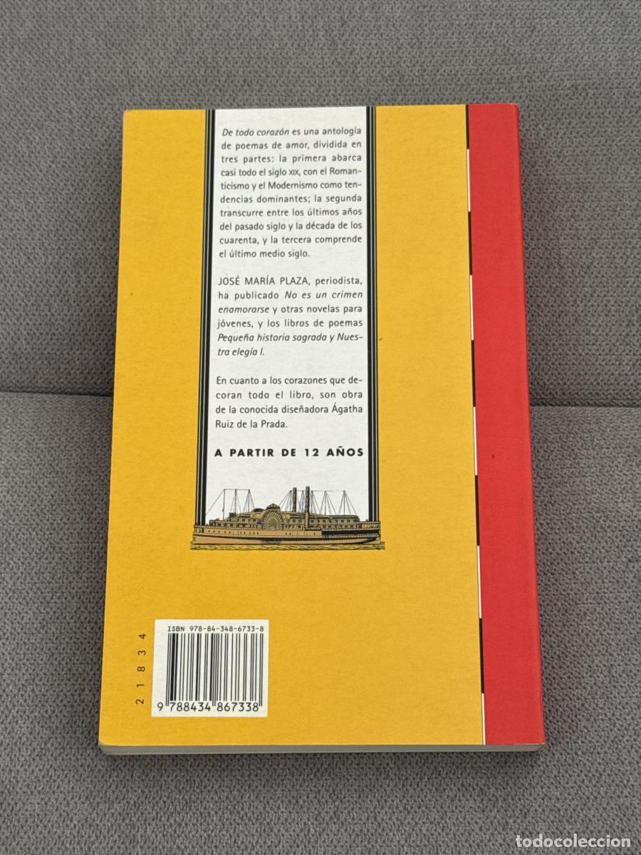 Libros: De todo coraz&oacute;n - J&oacute;se Mar&iacute;a Plaza - Foto 2