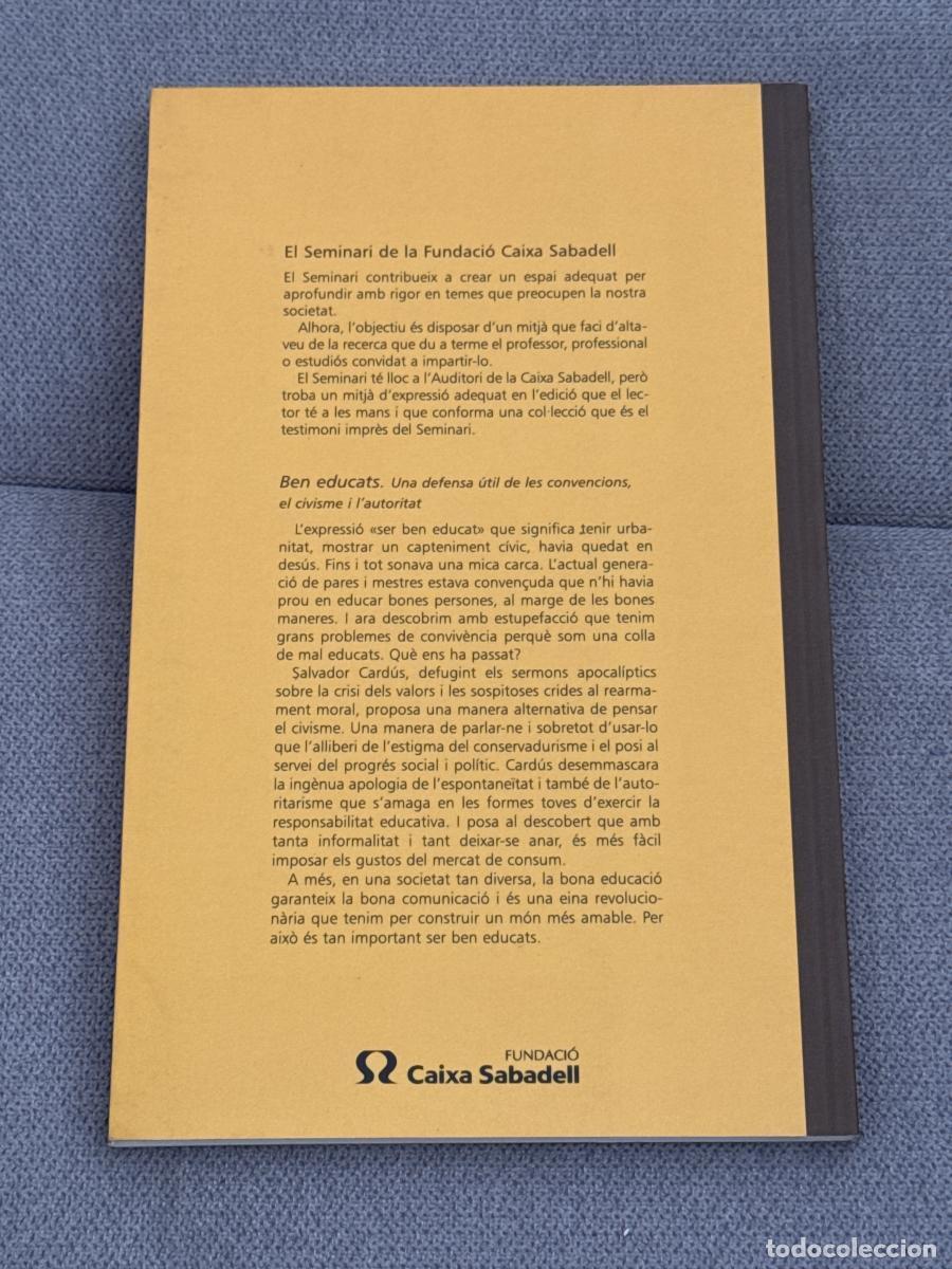 Libros: Ben educats - Salvador Card&uacute;s I Ros - Foto 2