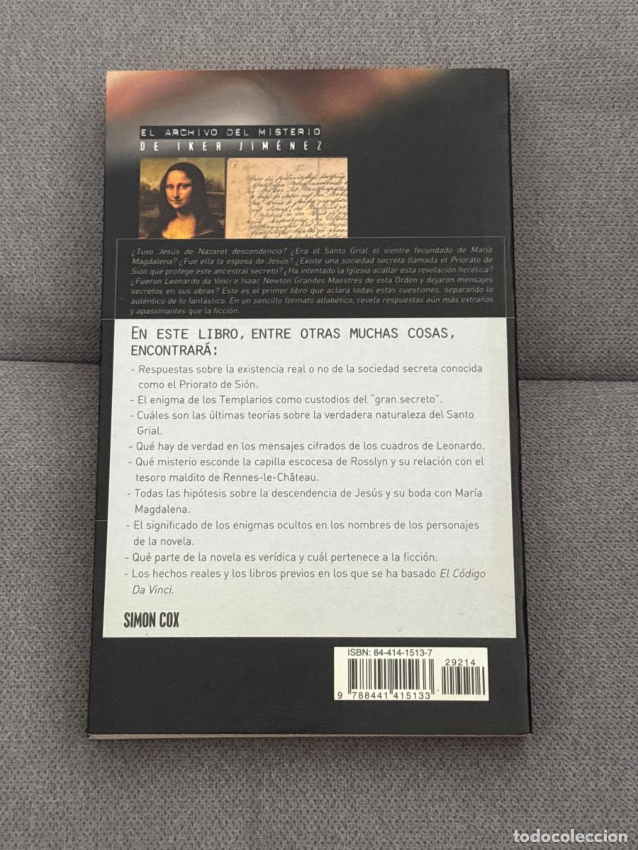 Libros: Diccionario del c&oacute;digo da Vinci - Simon Cox - Foto 2