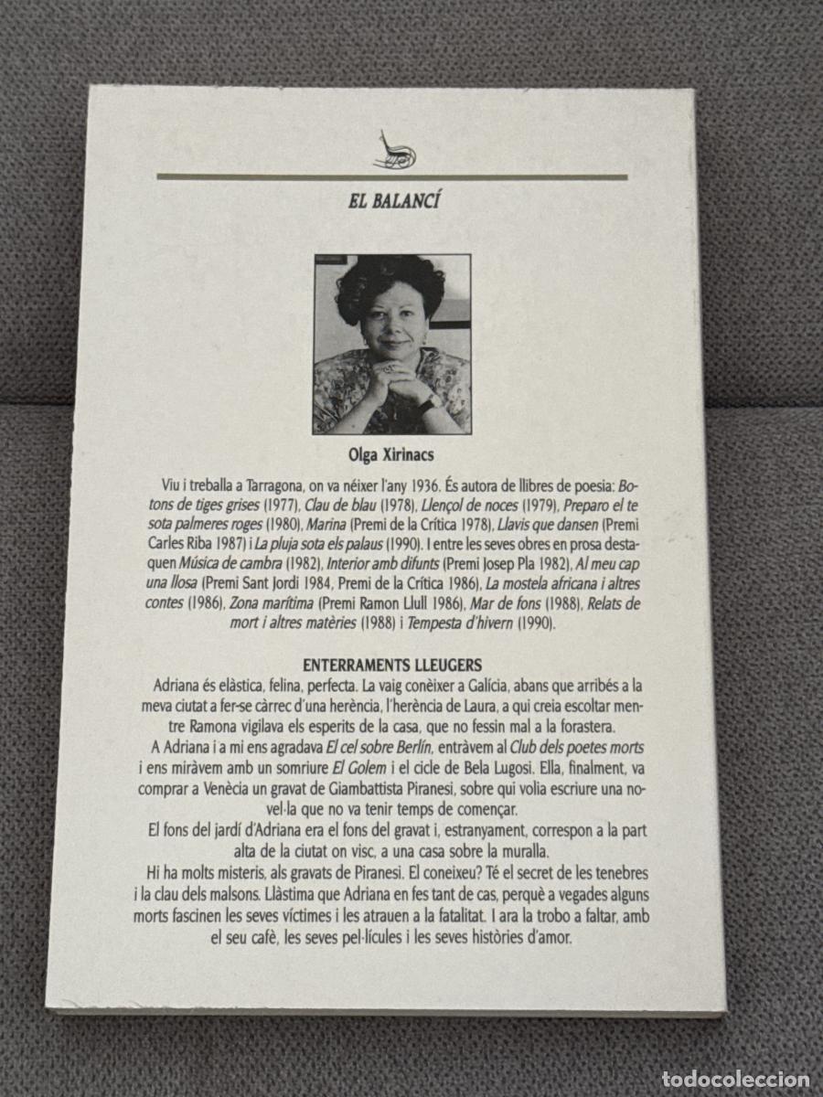 Libros: Enterraments lleugers - Xirinacs, Olga - Foto 2