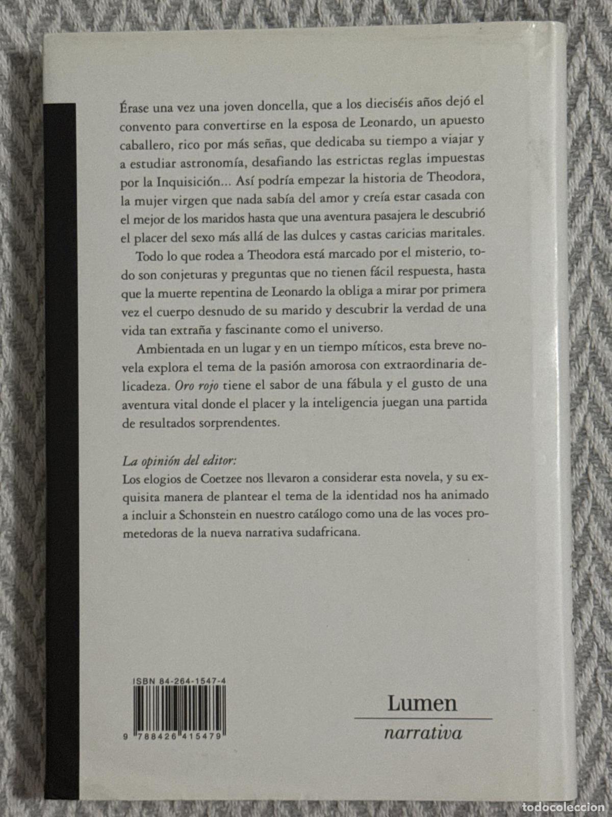 Libros: Oro rojo - Patricia Schonstein - Foto 2