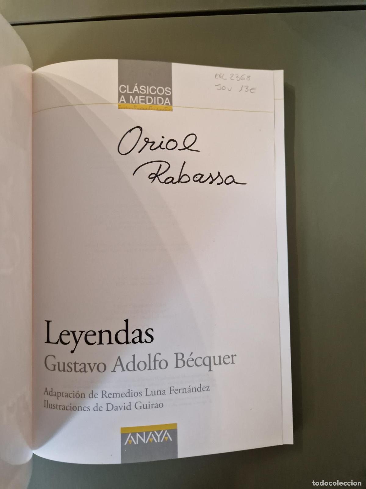 Libros: Leyendas - B&eacute;cquer, Gustavo Adolfo - Foto 2