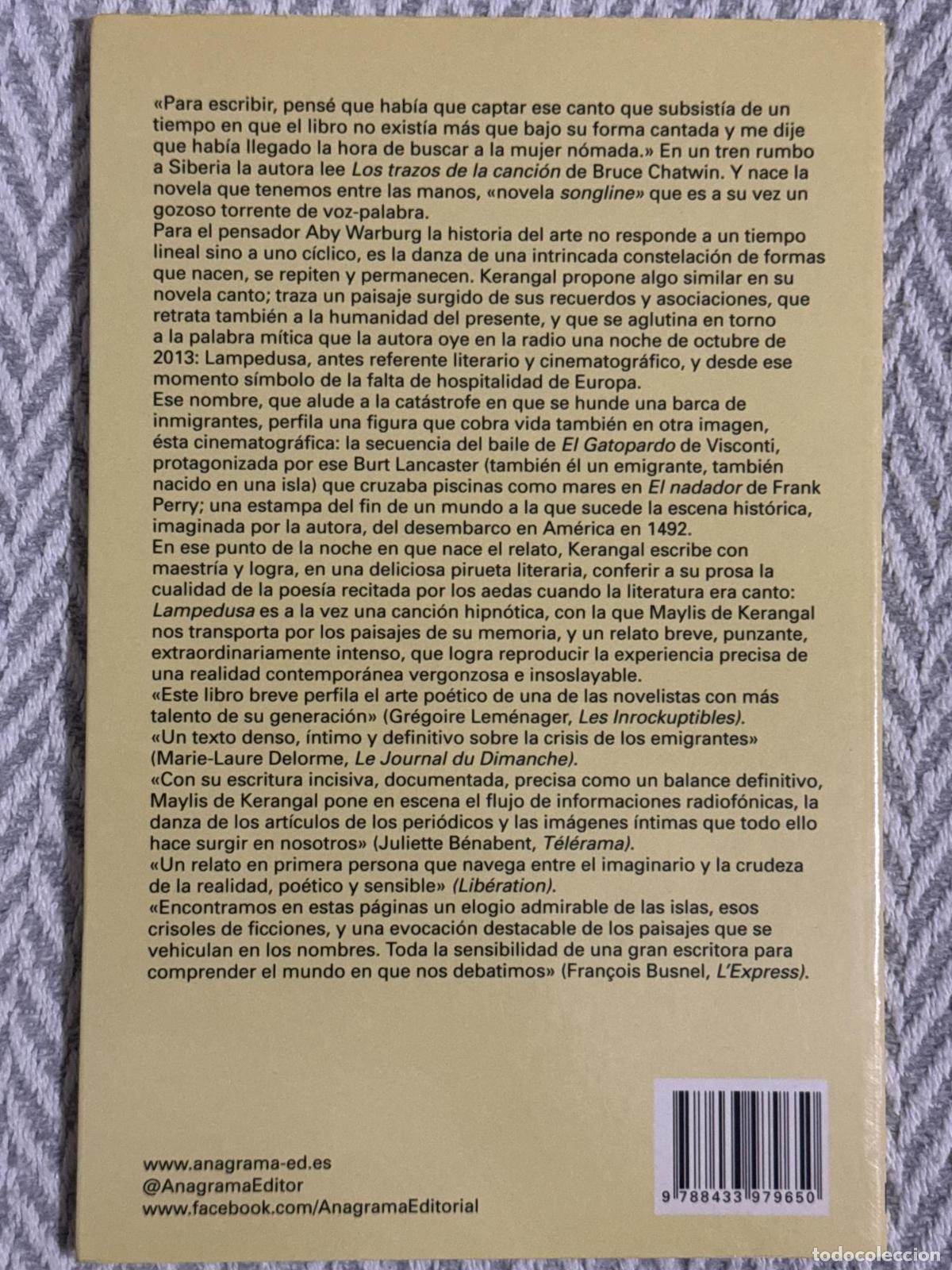 Libros: Lampedusa - Maylis de Kerangal - Foto 2