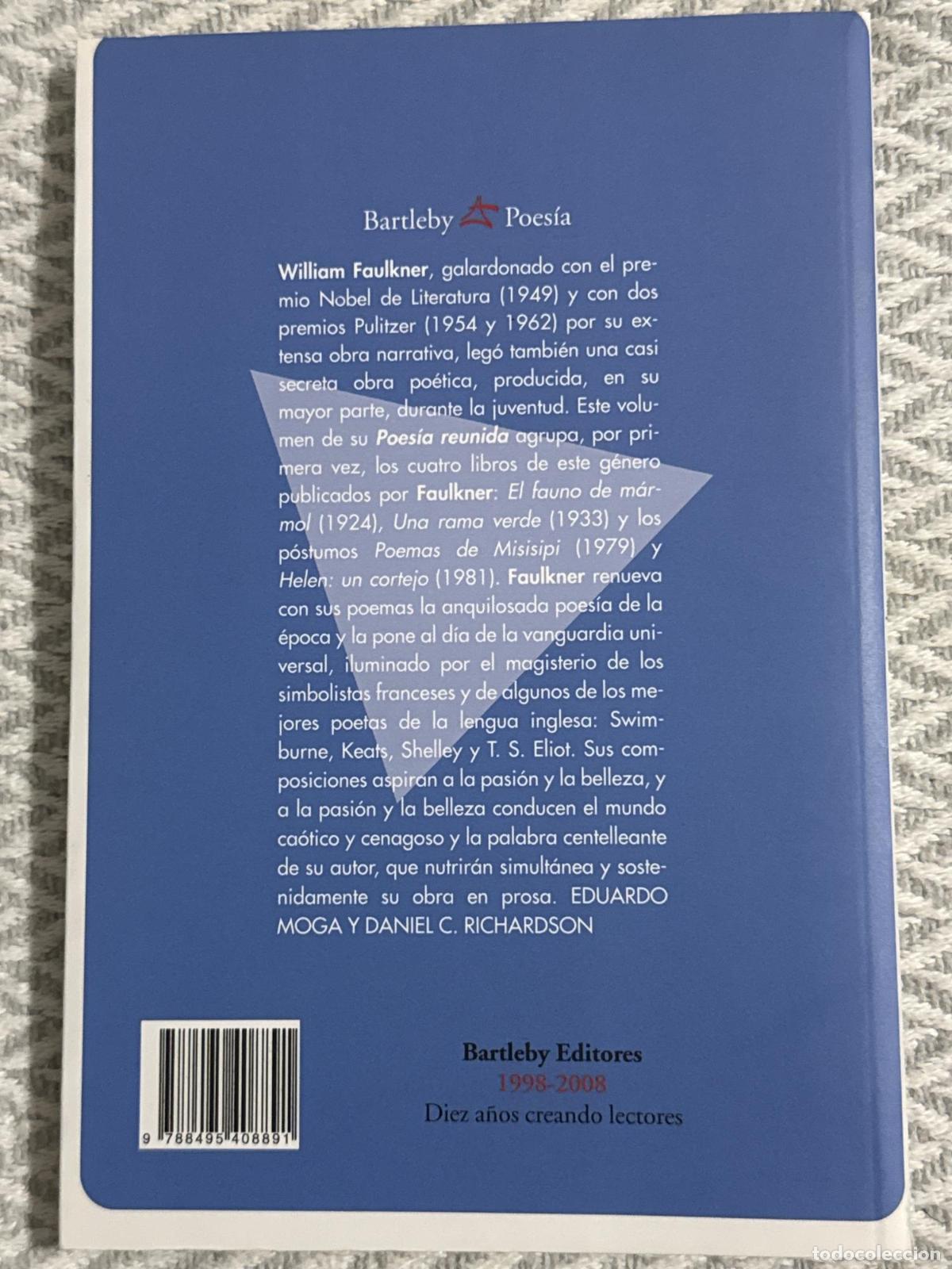 Libros: Poes&iacute;a reunida - William Faulkner - Foto 2