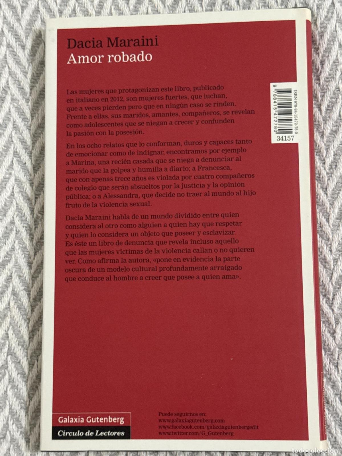 Libros: Amor robado - Maraini, Dacia - Foto 2