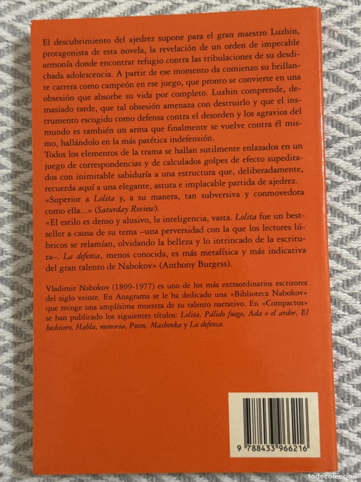 Libros: La defensa - Nabokov, Vladimir - Foto 2
