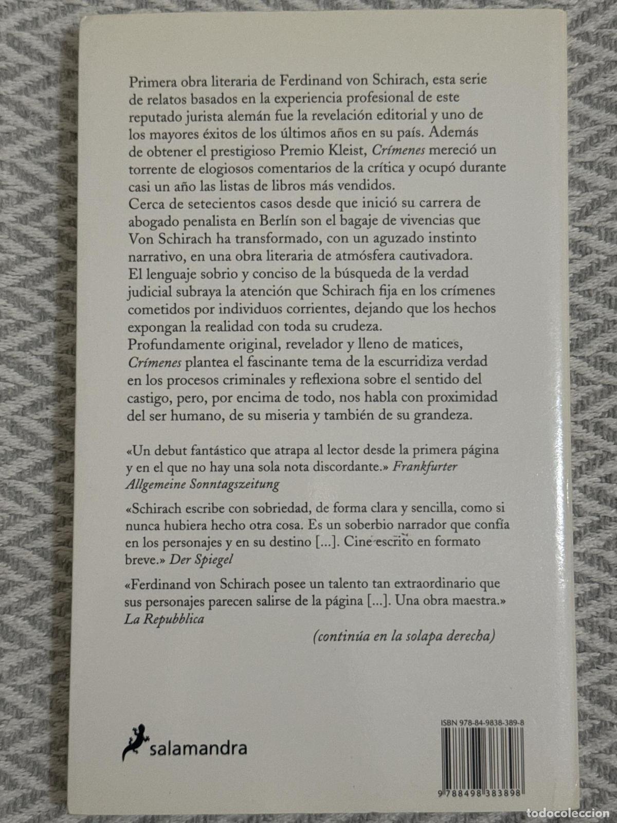 Libros: Cr&iacute;menes - von Schirach, Ferdinand - Foto 2