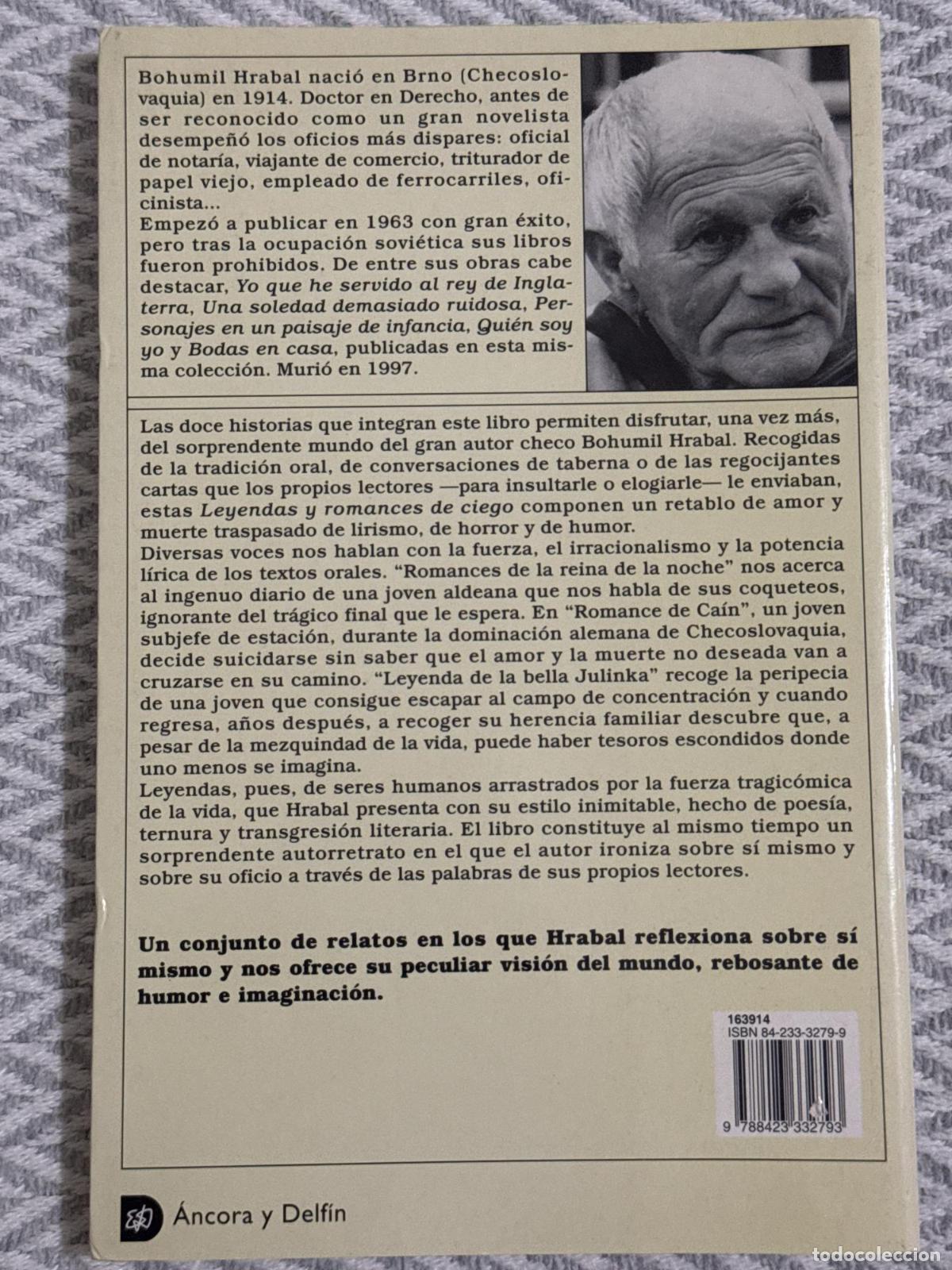 Libros: Leyendas y romances de ciego - Bohumil Hrabal - Foto 2