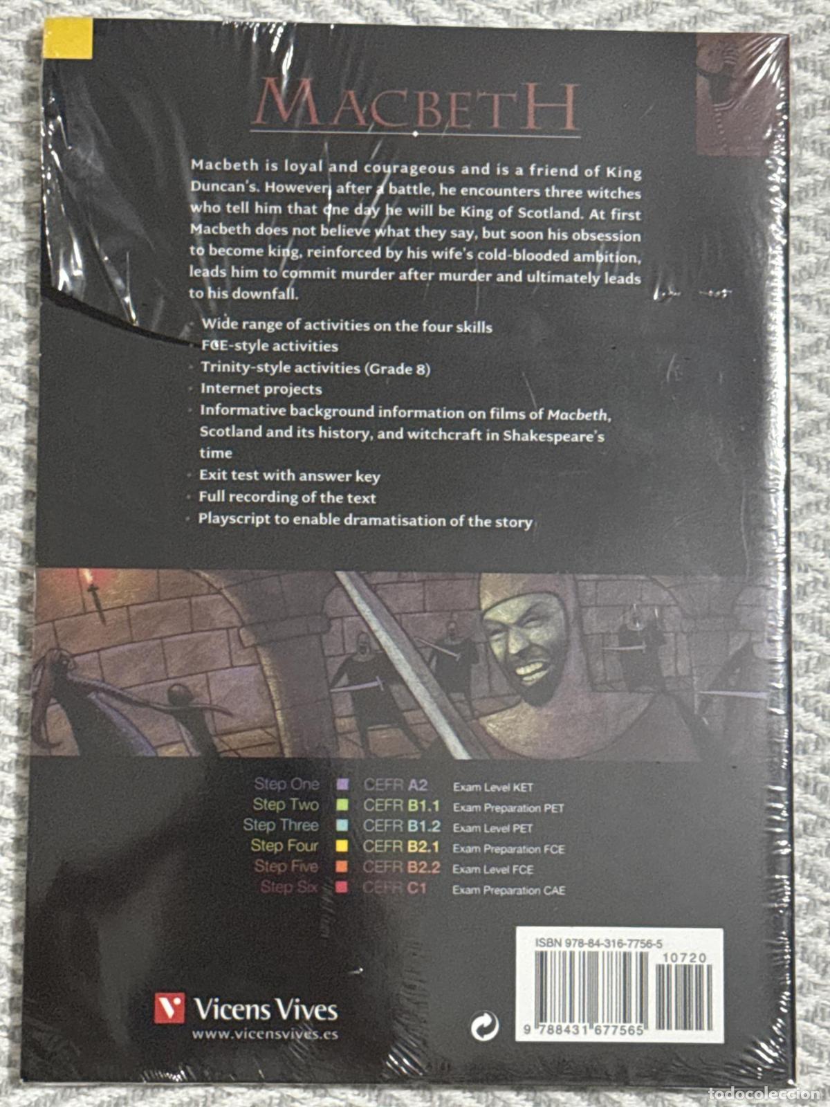 Libros: Macbeth. Reading & Training. B2.1. Incluye CD - Shakespeare, William - Foto 2