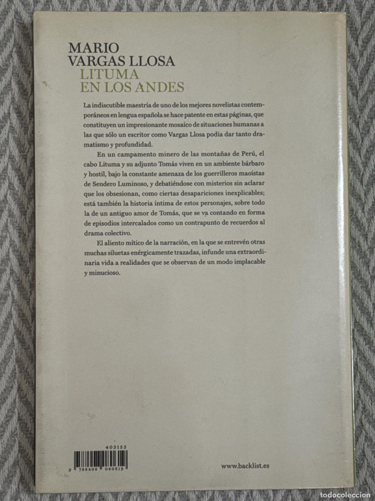 Libros: Lituma en los Andes - Vargas Llosa, Mario - Foto 2