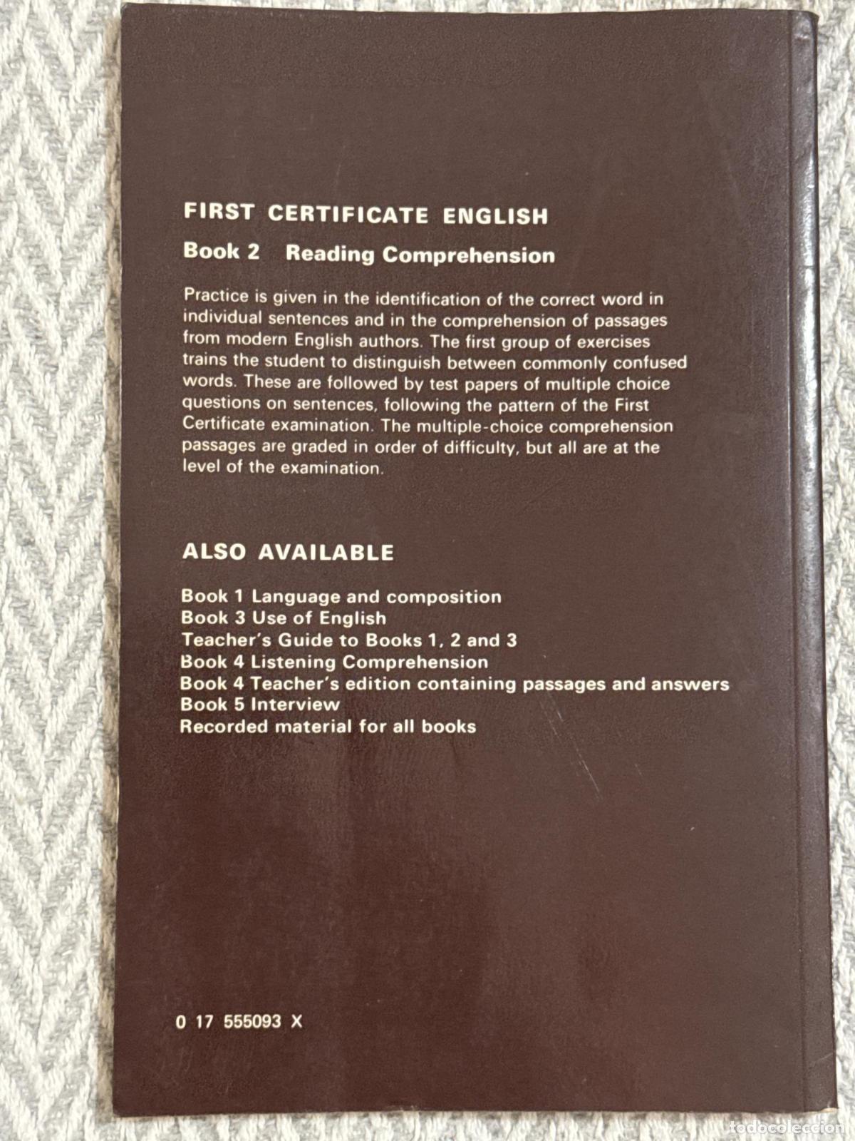Libros: First certificate English: Reading comprehension - W.S. Fowler - Foto 2