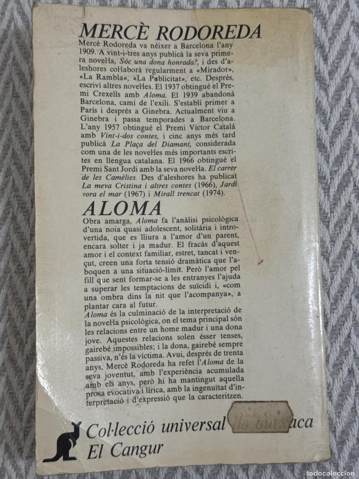 Libros: Aloma - Rodoreda, Merc&egrave; - Foto 2