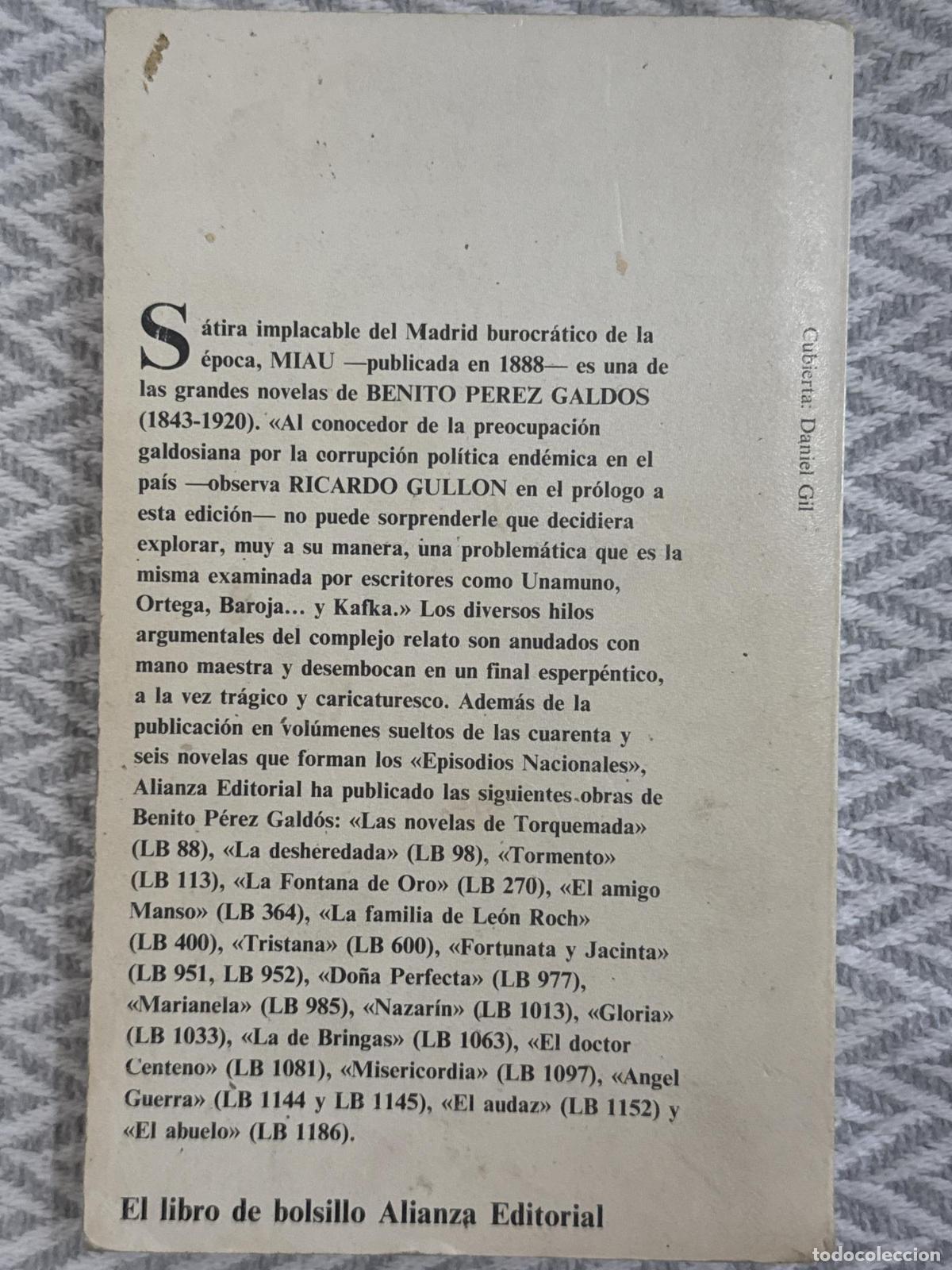 Libros: Miau - P&eacute;rez Gald&oacute;s, Benito - Foto 2