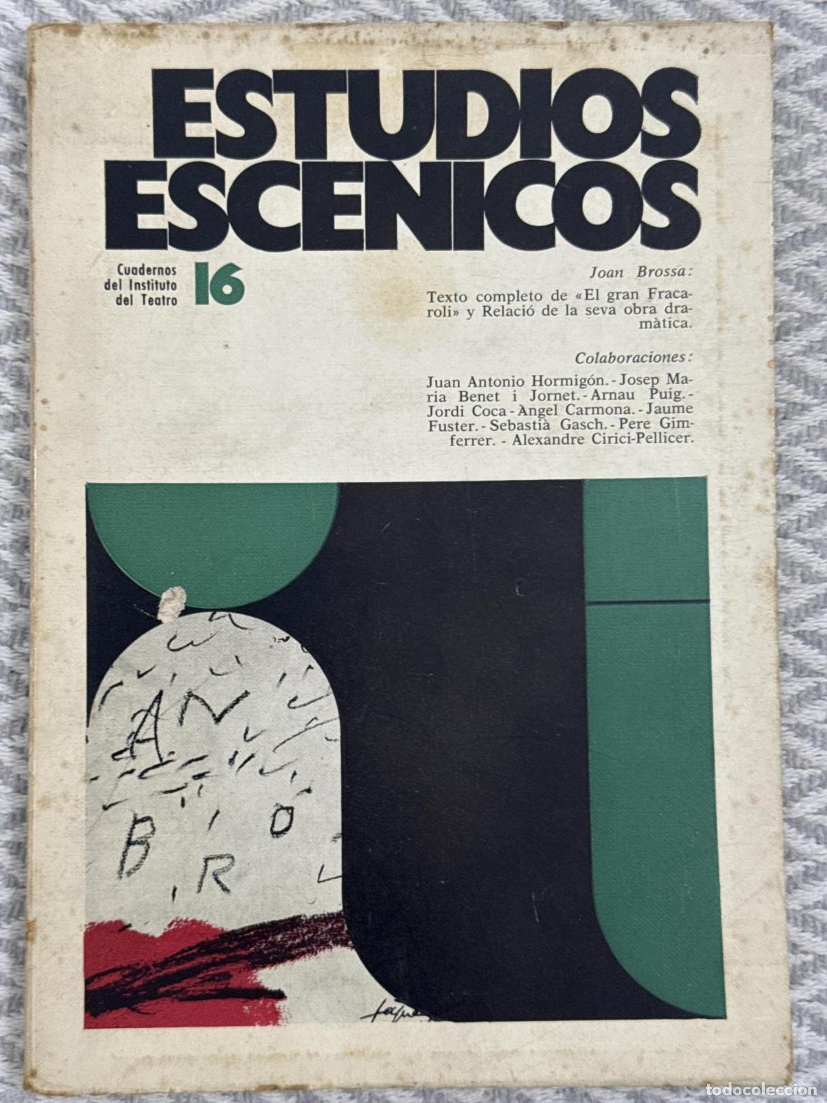 Libros: Estudios esc&eacute;nicos n&ordm; 16 - Xavier Fabregas - Foto 1