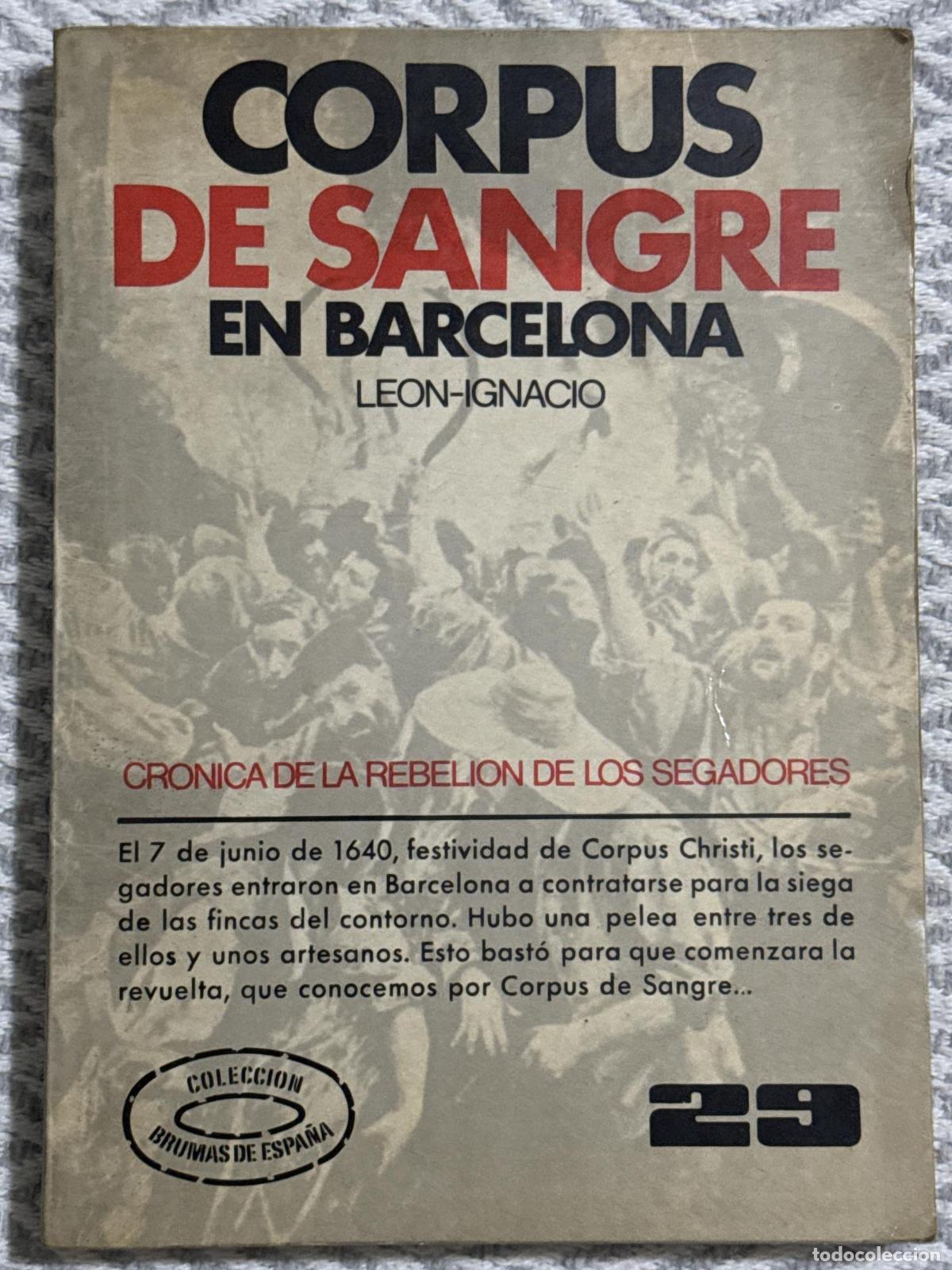 Libros: Corpus de sangre en Barcelona - Leon-Ignacio - Foto 1